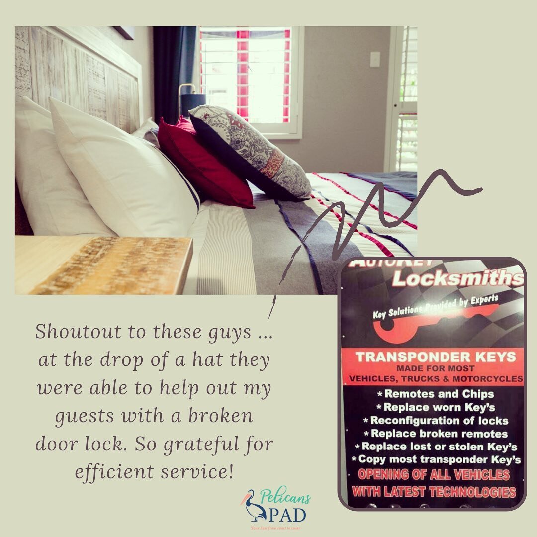 Blown away by great service! #pelicanspad #ballitobusiness #greatservice #happyguests #ballito #autokeylocksmithballito