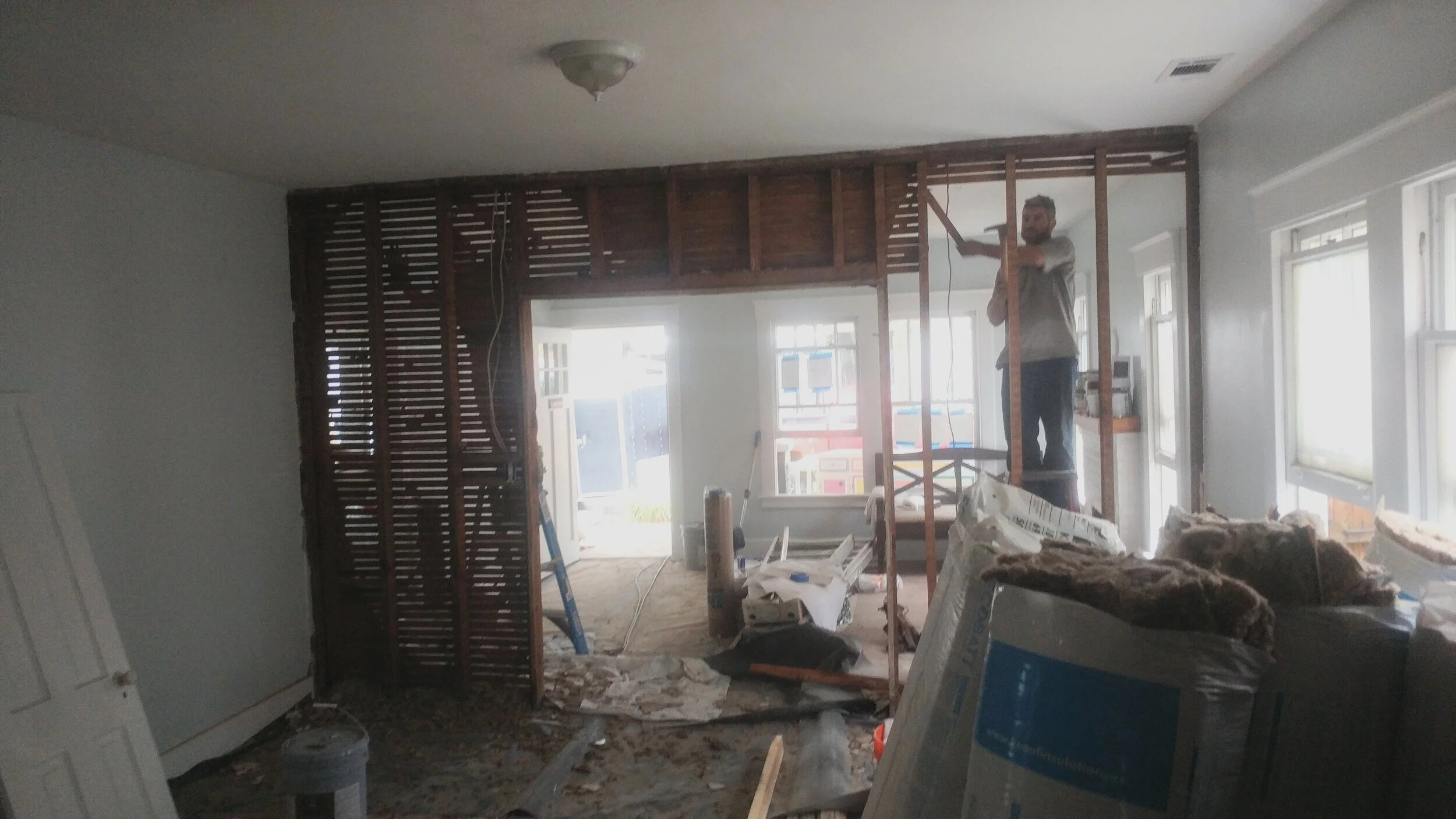 Removal of cased opening - wall