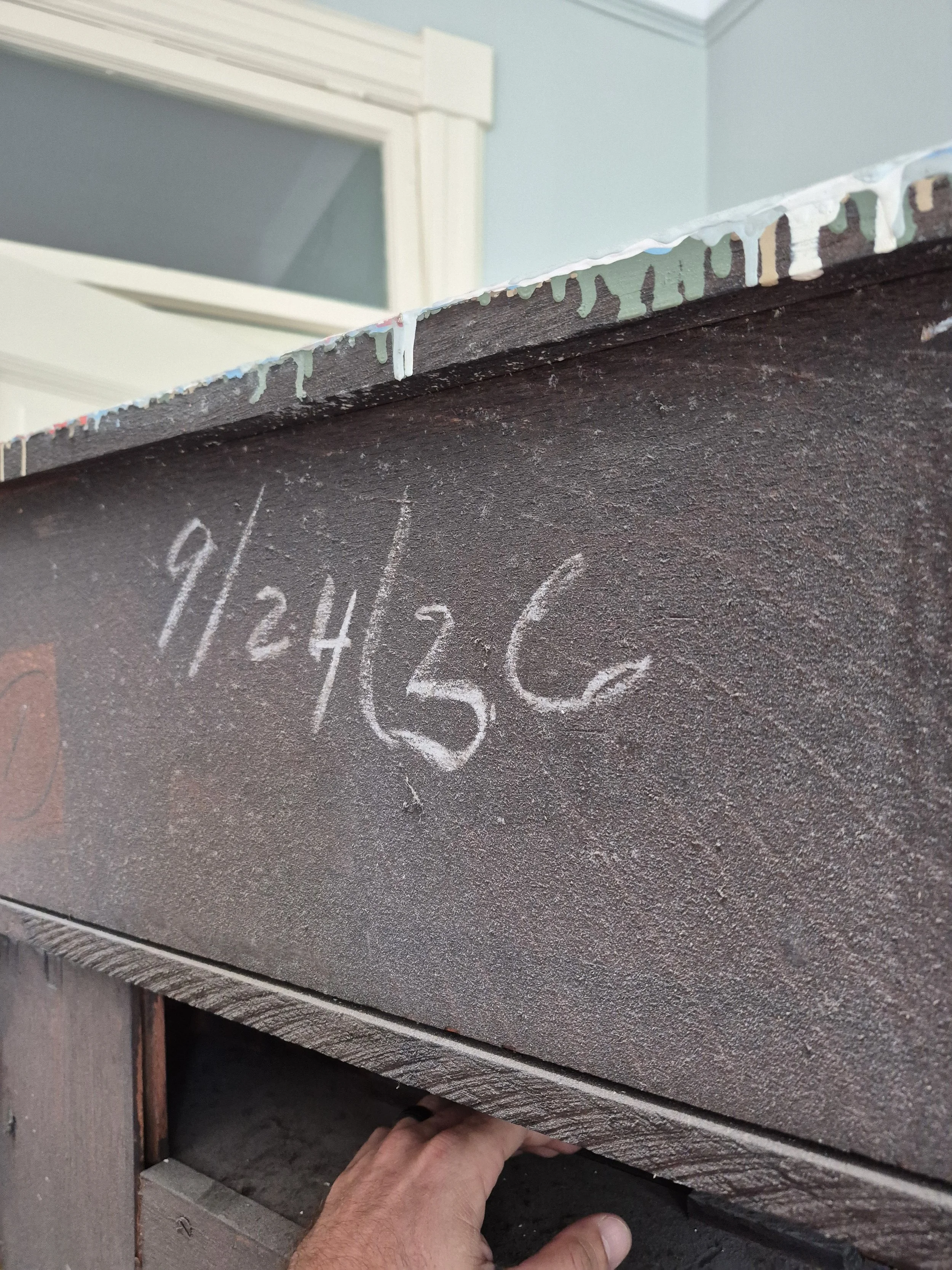 The dated mantel