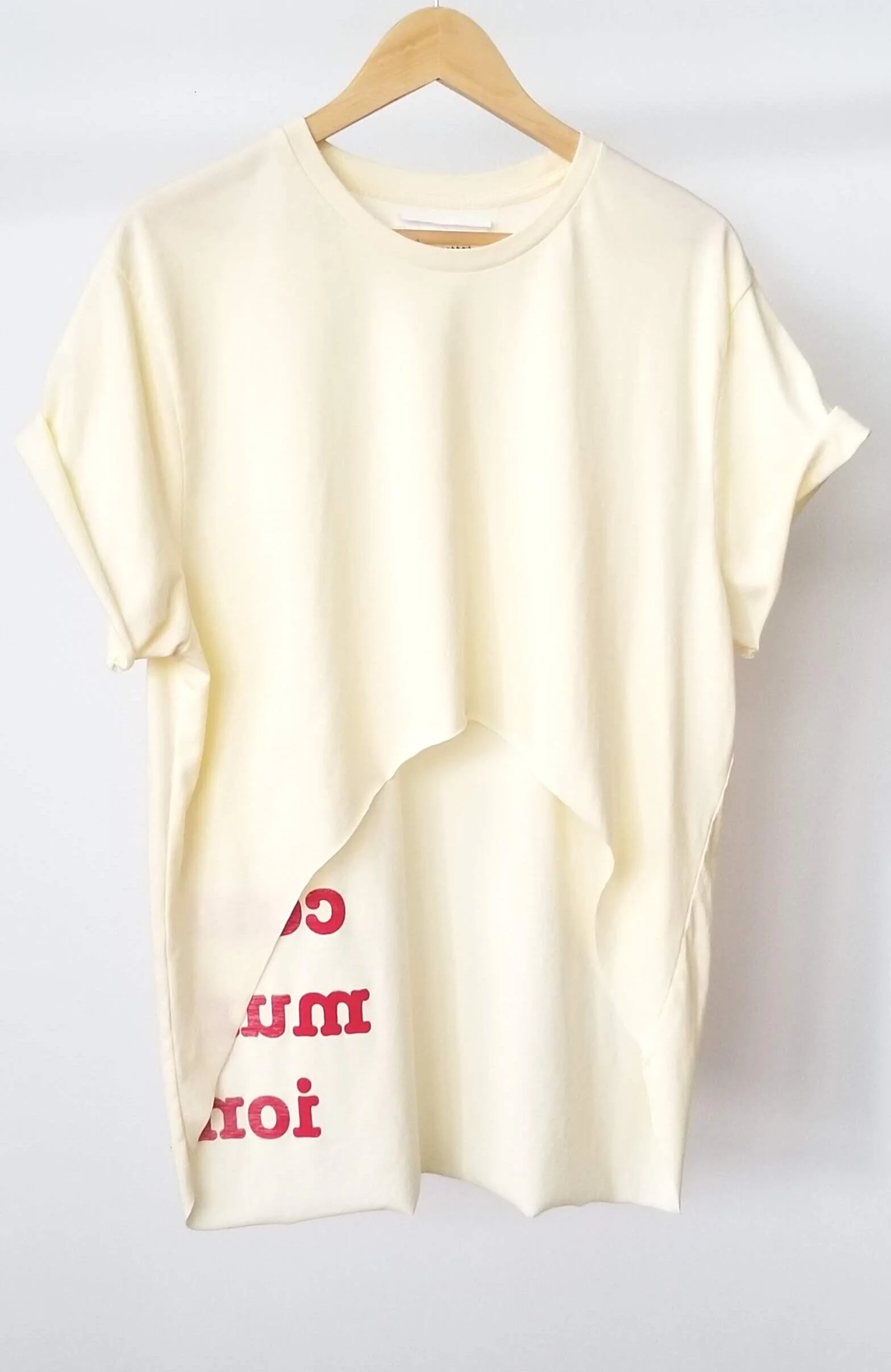 Round-Cut Crop T-Shirt