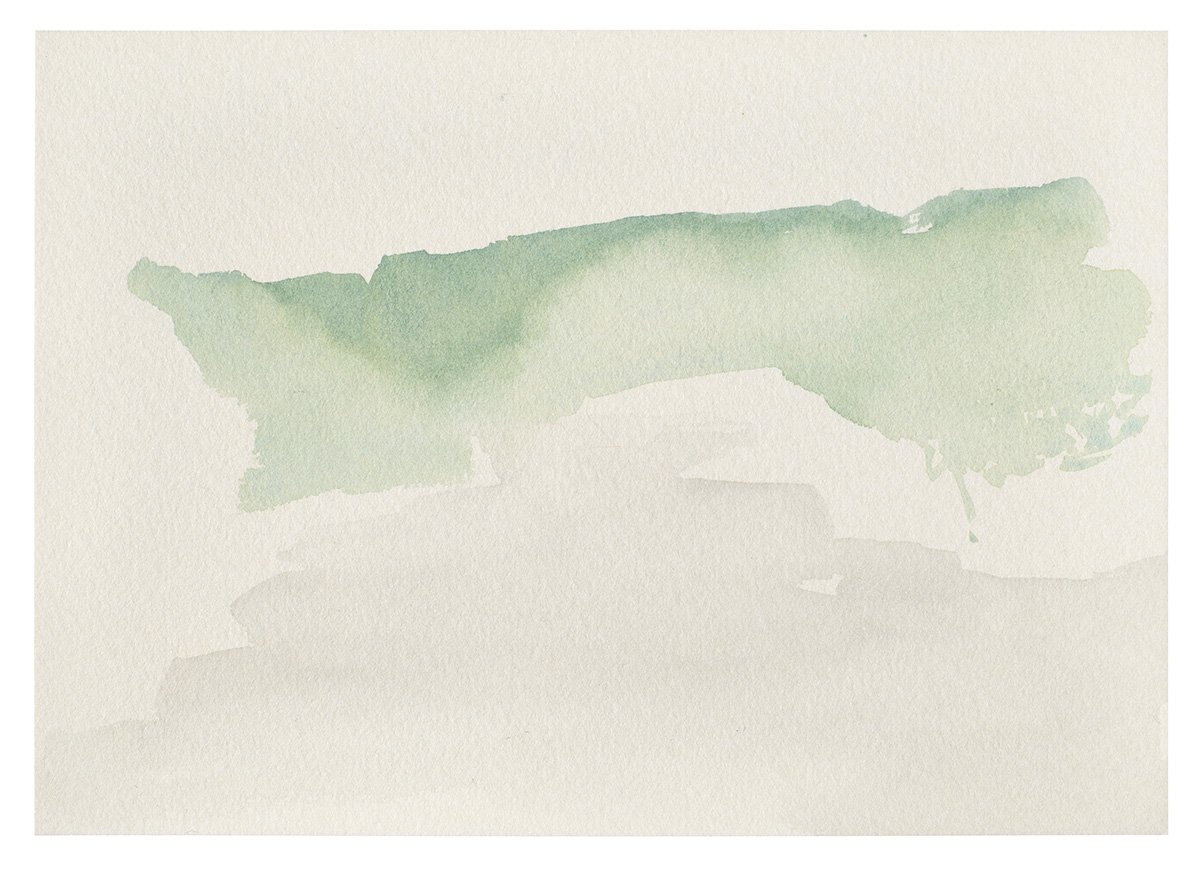  2022 watercolor on paper 5 x 7 inches 