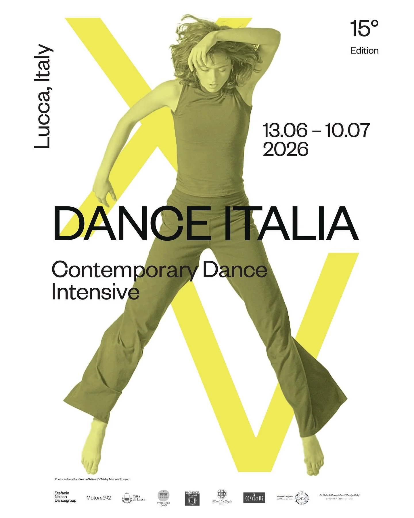 DANCE ITALIA 2026 &ndash; 15th Anniversary Edition 🇮🇹

Join us as we celebrate 15 years of international connection, creativity, and dance in Italy.

📅 Key Dates
Applications are open NOW
(rolling, first-come, first-served)
Faculty Announcement: J