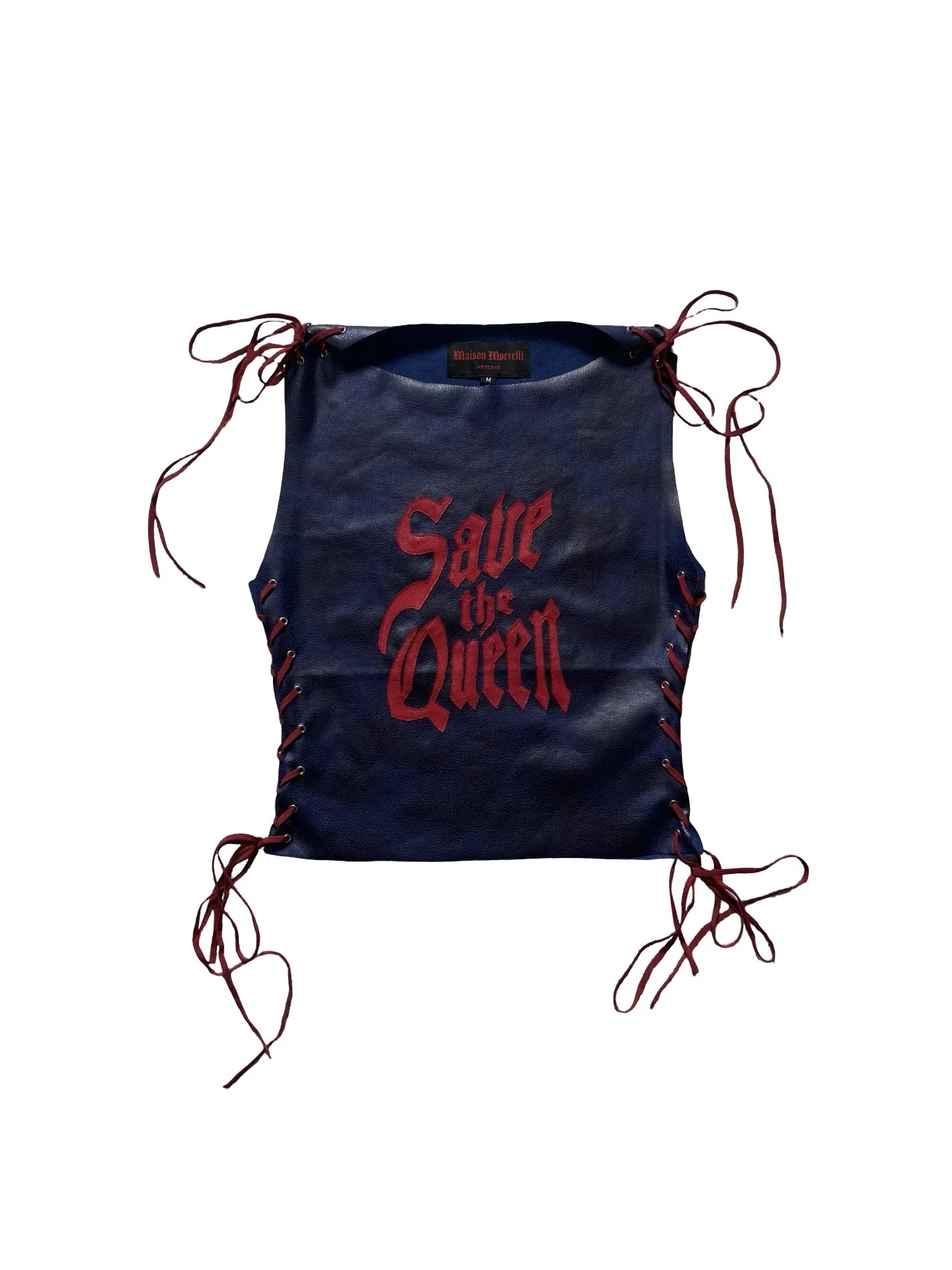 Save the queen top - Blue