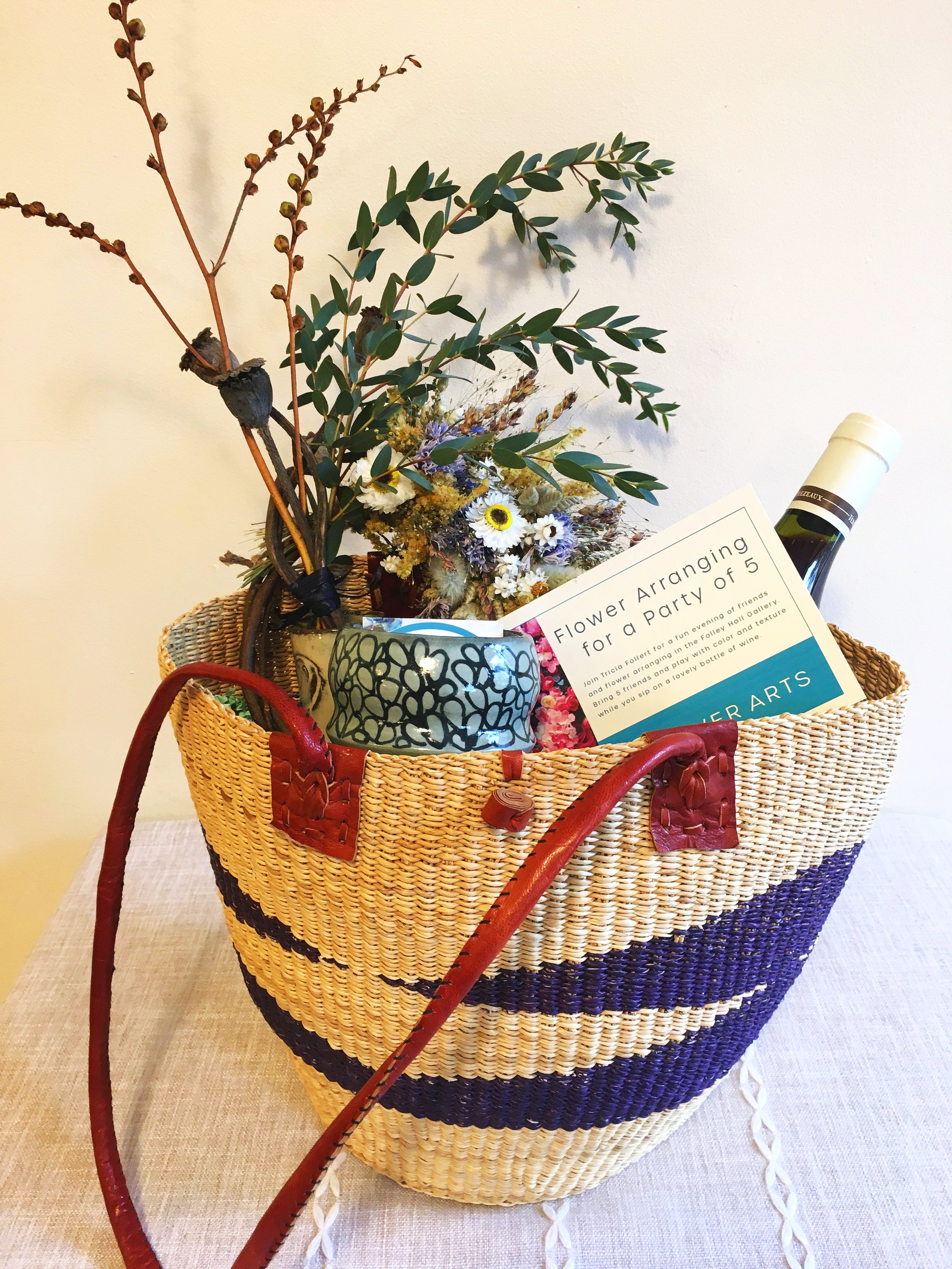 Flower Arranging Basket - Holiday Basket Raffle