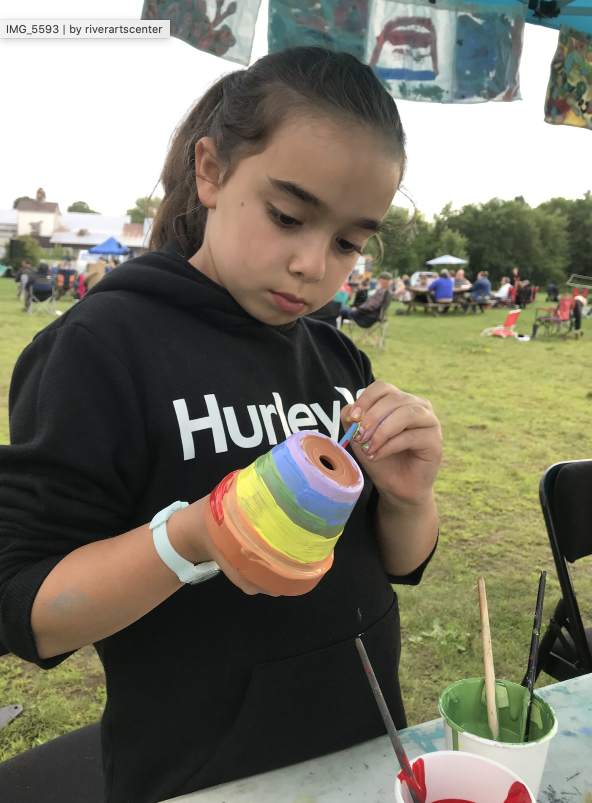 Wednesday Night Live - Painted Flower Pots