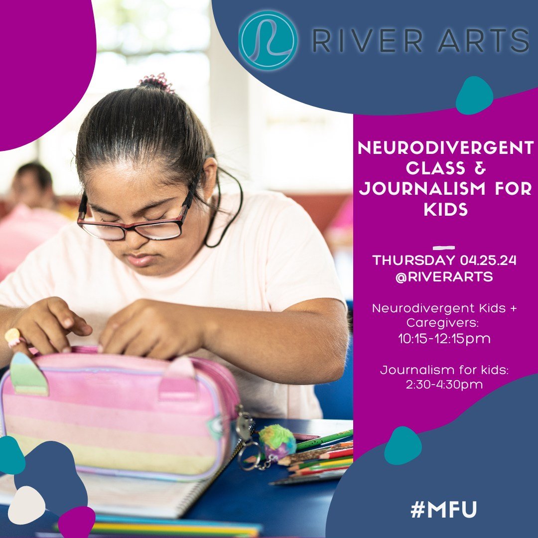 There's still room for Thursday's FREE MFU Classes!

Neurodivergent Kids + Caregivers: come and create from 10:15-12:15pm
Journalism for kids ages 8-15 with reporter Tommy Gardner from 2:30-4:30pm

Sign up Here! https://sites.google.com/view/morristo