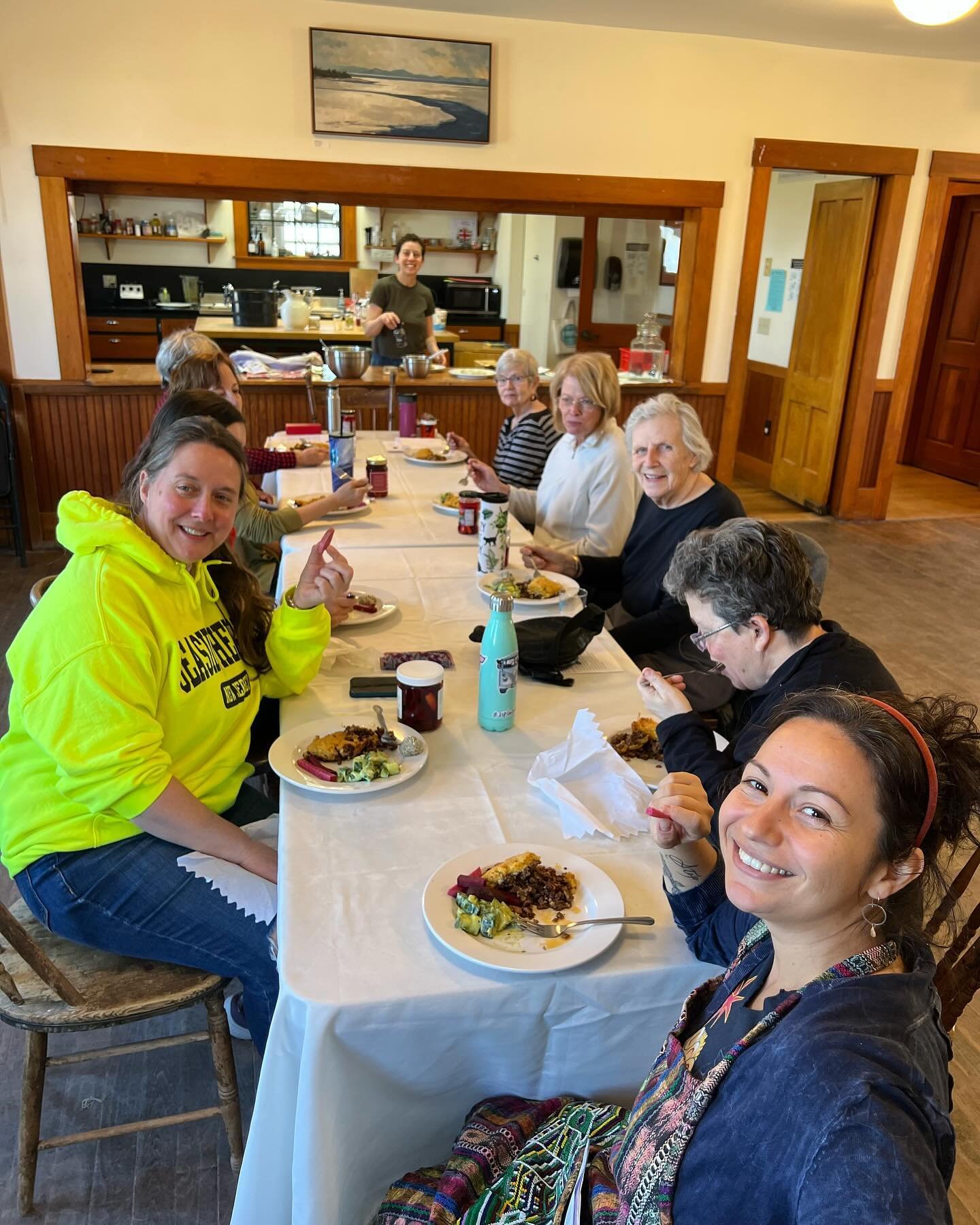 The Morristown Free University&rsquo;s &ldquo;Nutrient Dense Cooking&rdquo; class made such a delicious feast of tamale pie with locally raised beef &amp; pork, cucumber/avocado/cilantro/yougurt salad, picked veggies, blueberry smoothies and honey/se