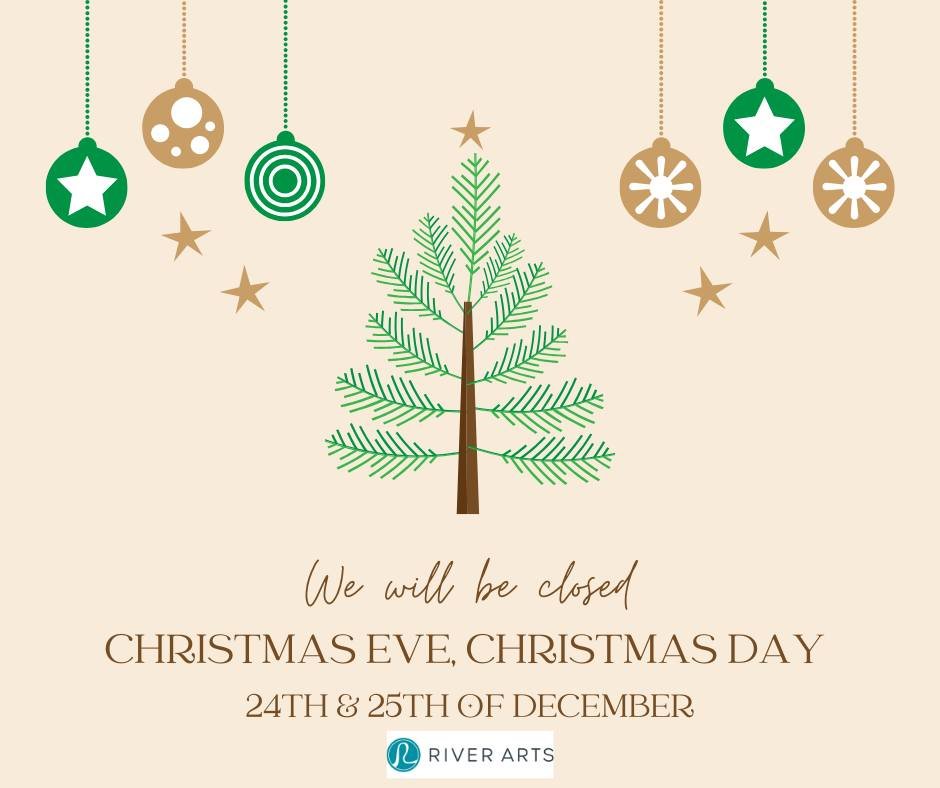 Happy Holidays from all of us at River Arts! ❤️🎨