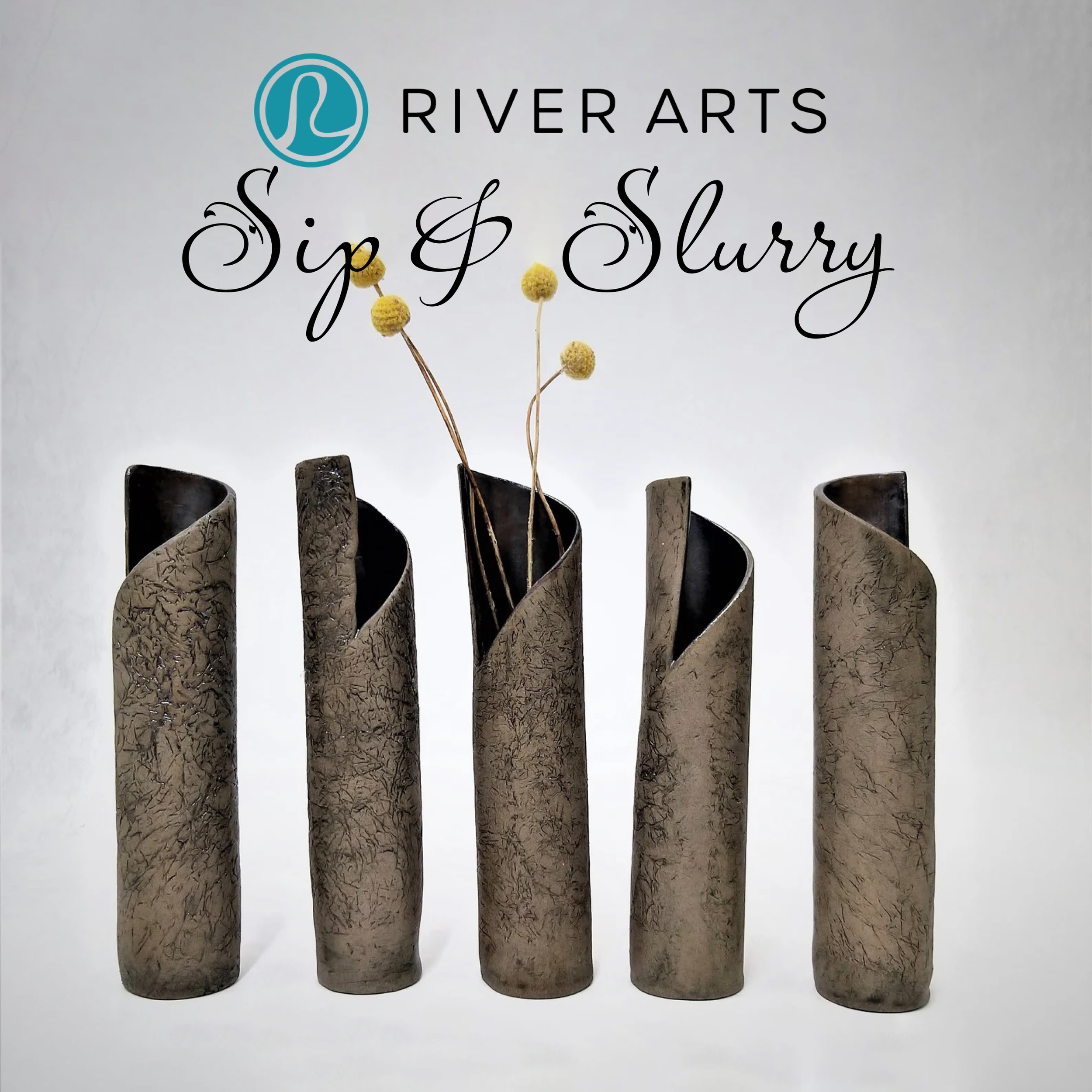 Sip N' Slurry: Asymmetrical Flower Vase with Chiara No