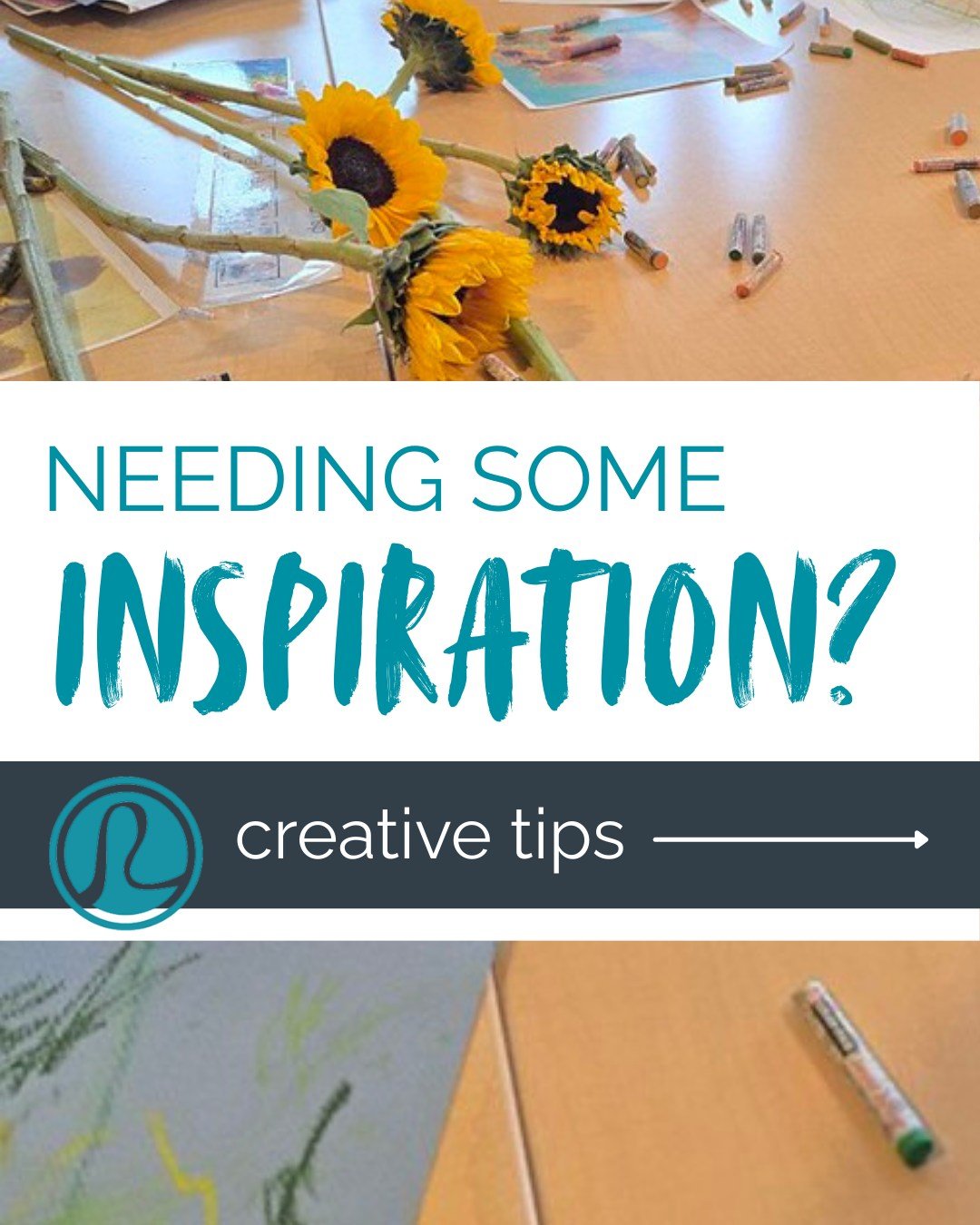 We hope you find something here to spark your creativity!

Needing some INSPIRATION?
Here are some creative tips&hellip;

1.THE LIBRARY!

When picking up something to read head to the art section too!
Look for books with lots of great visuals to get 
