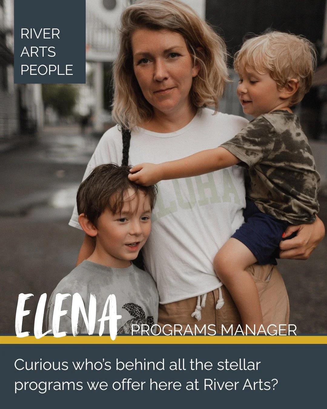 In her first year at River Arts, Elena has designed and coordinated an impressive variety of programs! We asked her a few questions so you can get to know her a little better:

Q. Tell us about your hometown.
A.�I live in Albany, Vermont&mdash;but I 