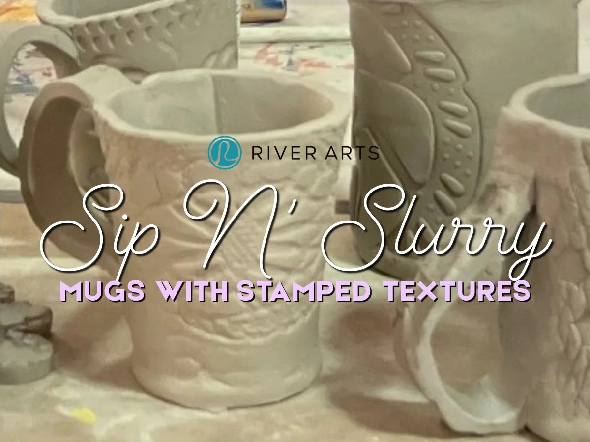 Sip N' Slurry I Mugs with Stamped Textures