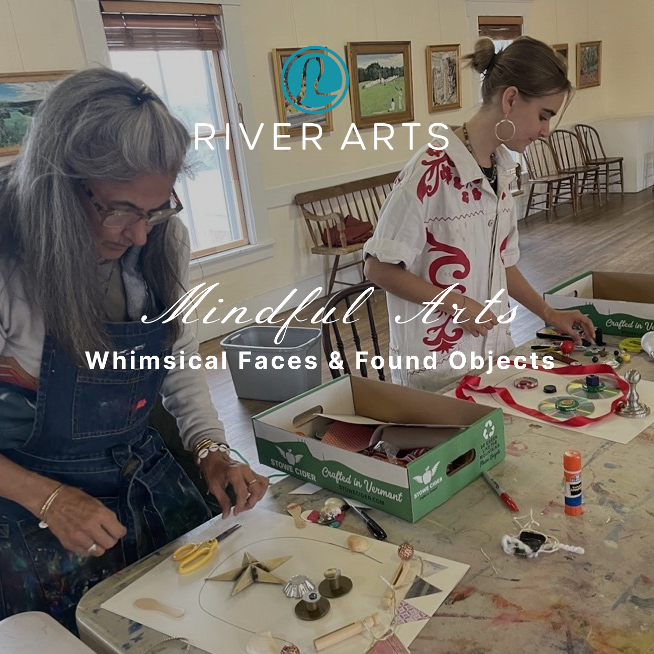 Mindful Art | Whimsical Faces & Found Objects: A Humor-Filled Art