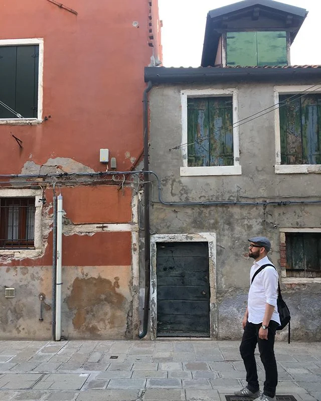 Gustav getting serious in Venice #traintravel