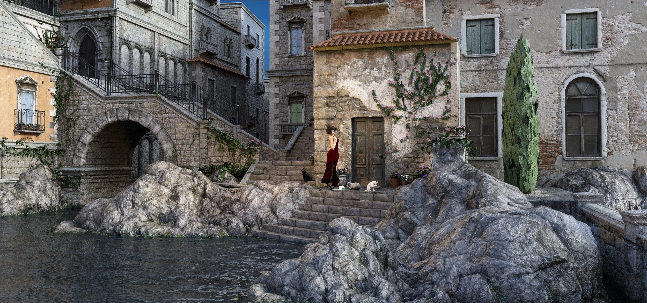 Early in the Morning in Venice