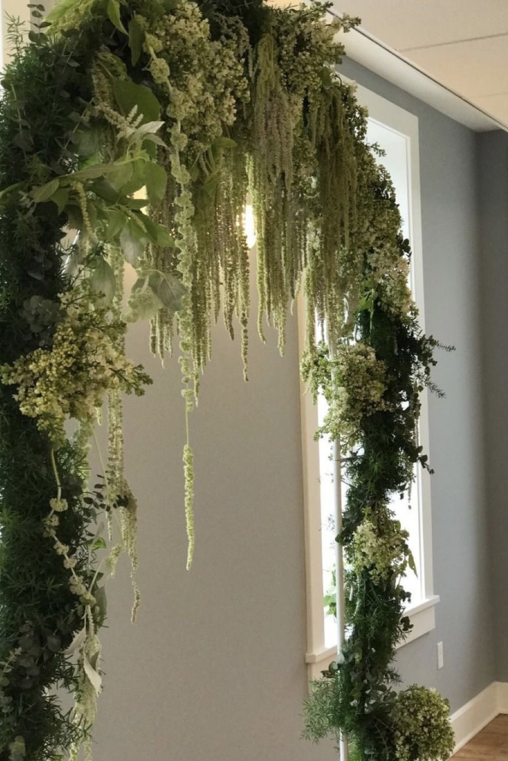 Wedding ceremony arch decor