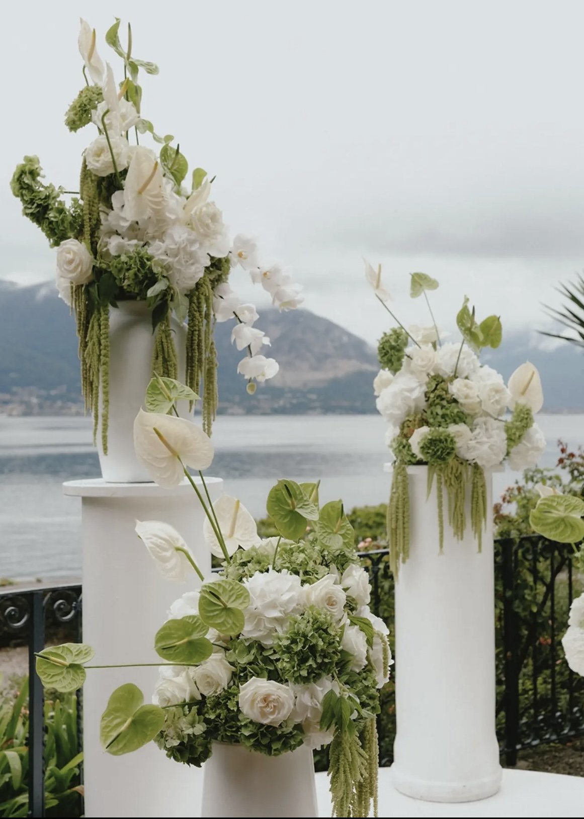 Wedding ceremony pedestals 