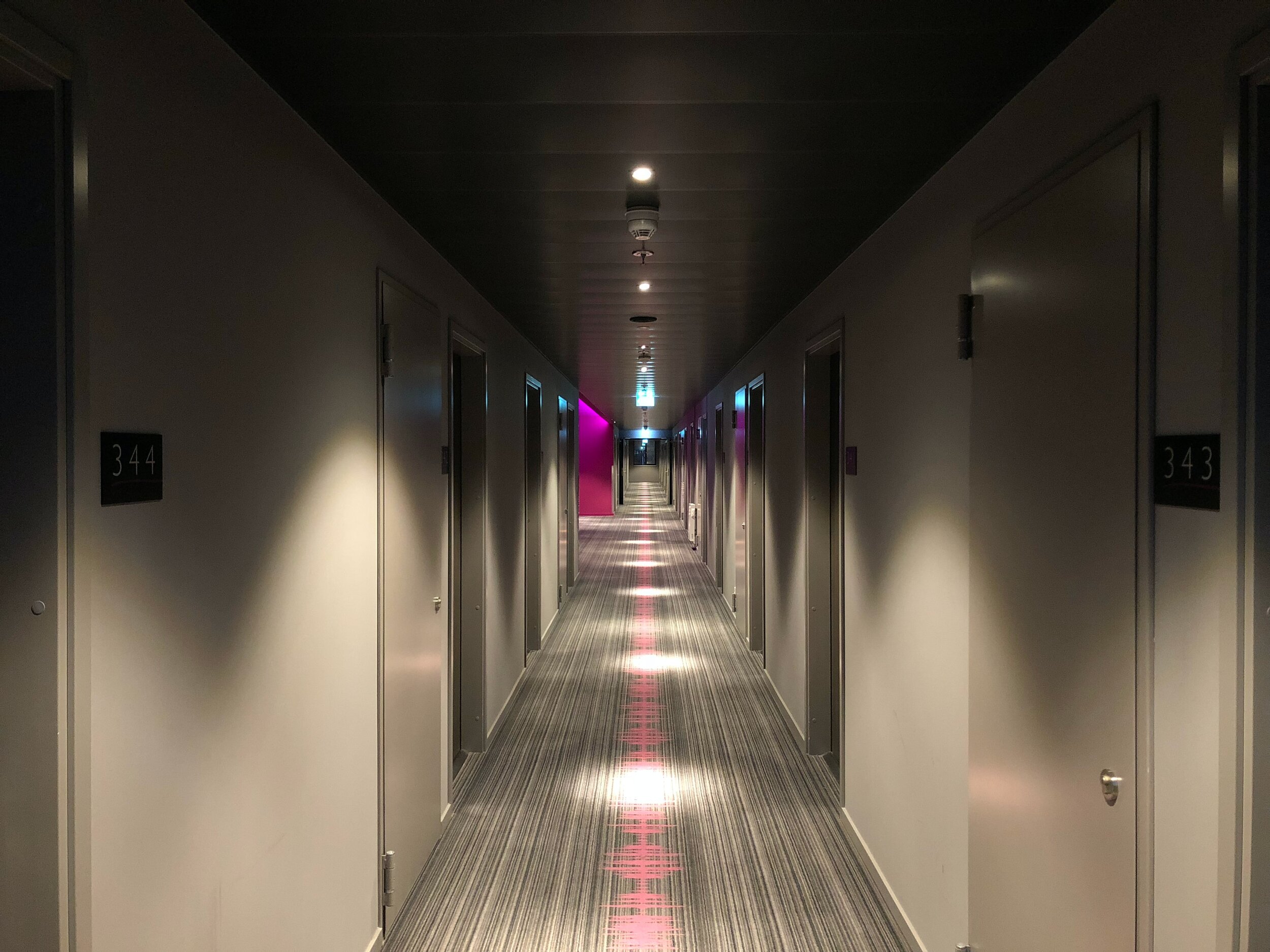 Are apartment hallways considered private?