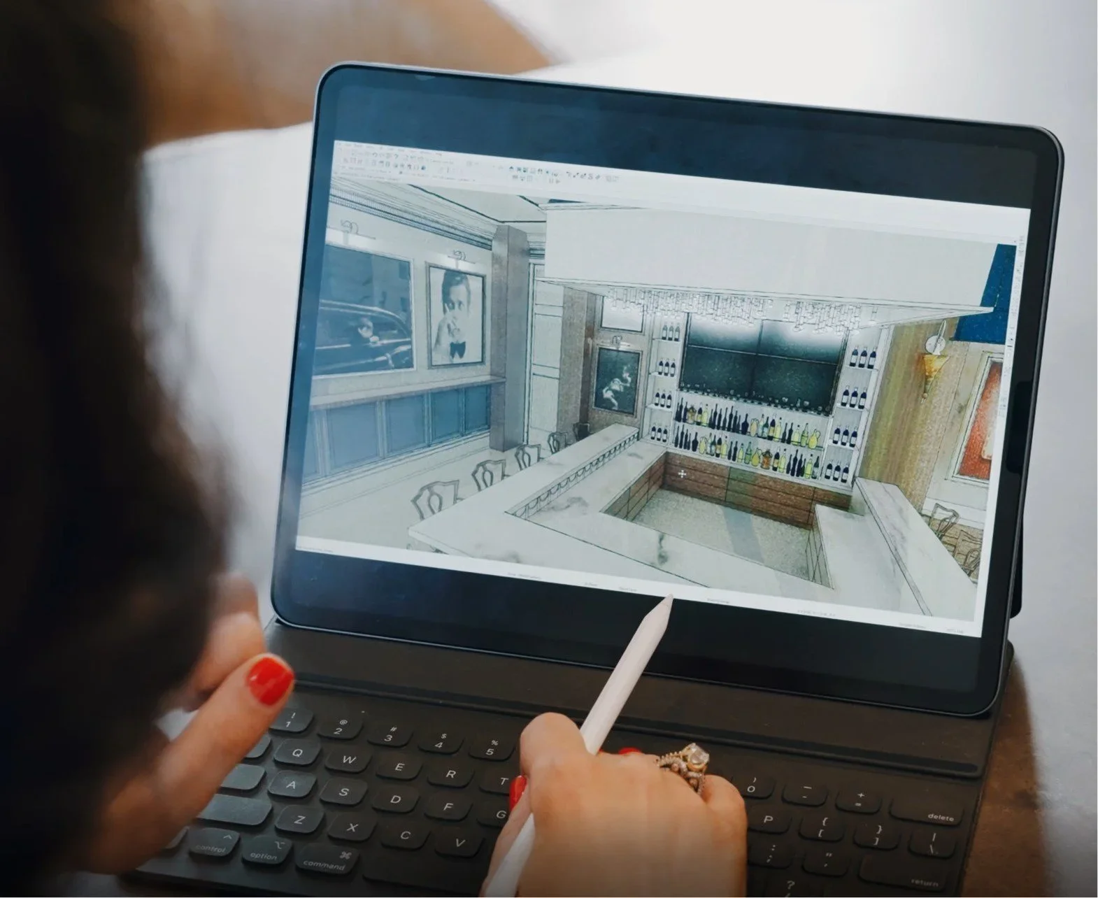 3D renderings and mood boards that give clients a clear picture of the proposed design