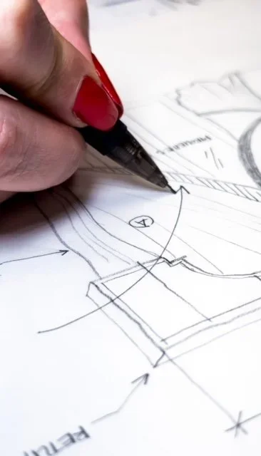 It is a creative and strategic approach where the designer formulates a cohesive and compelling vision for the space, capturing the essence of the client's desires, functional needs, and aesthetic preferences.