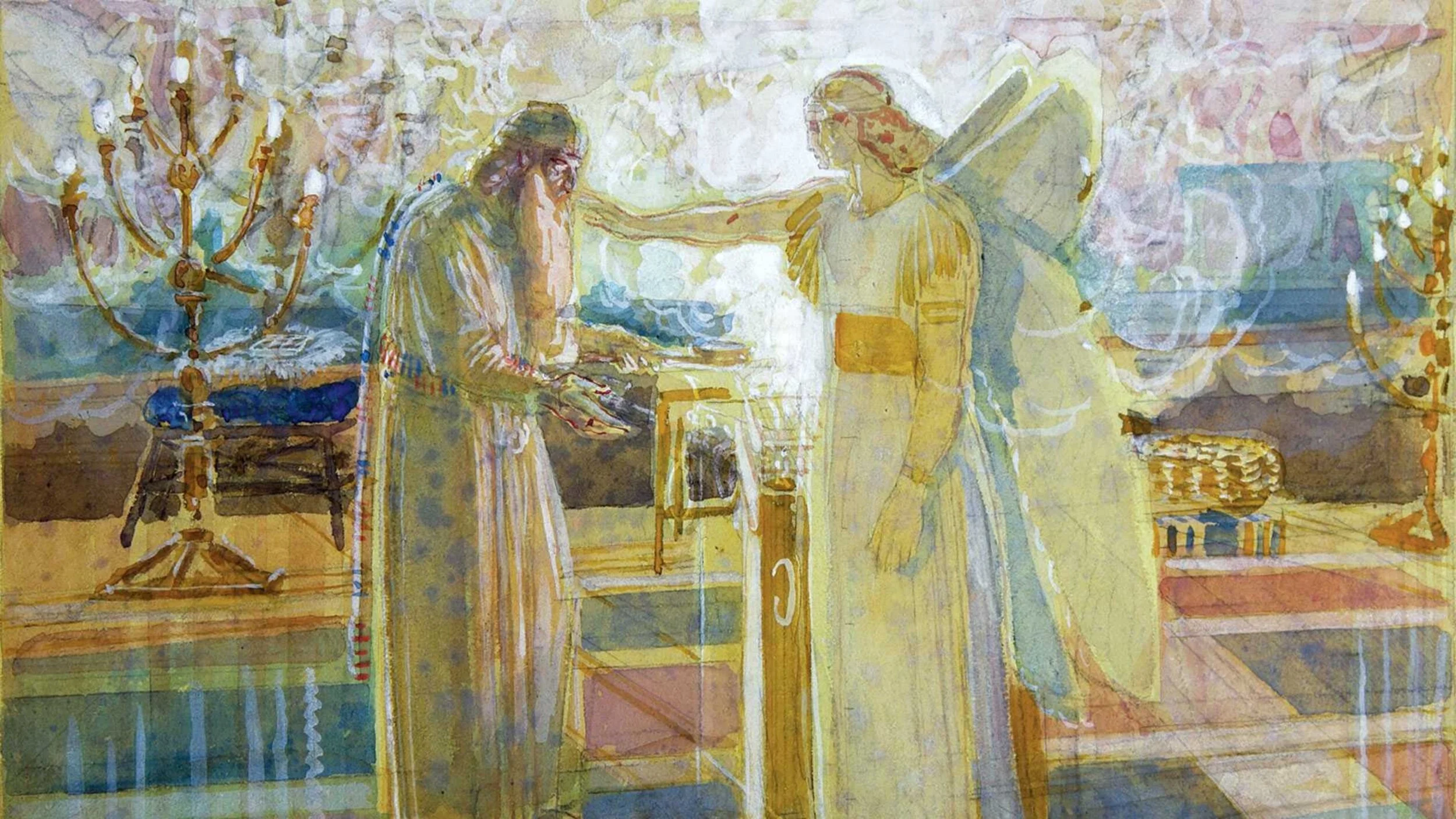 The Angel Gabriel Appearing to Zechariah, by Alexander Ivanov - station 1.jpg