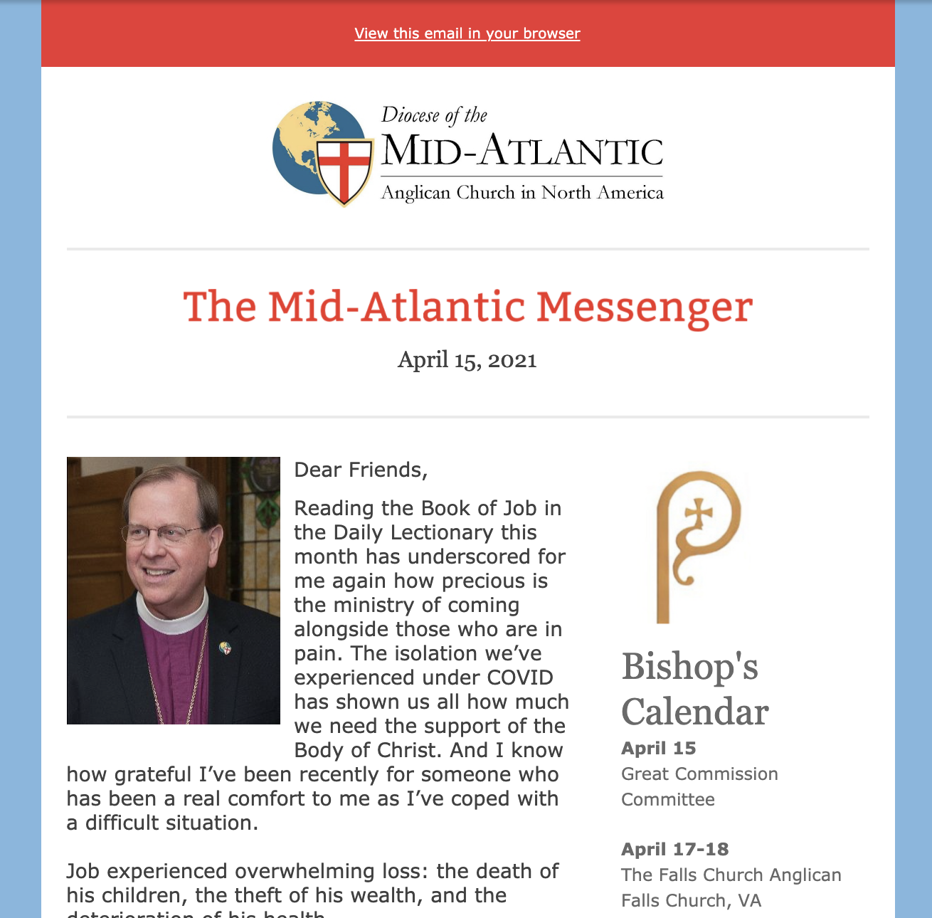 Read the Latest Mid-Atlantic Messenger: April 2021A