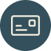 Icon of a credit card