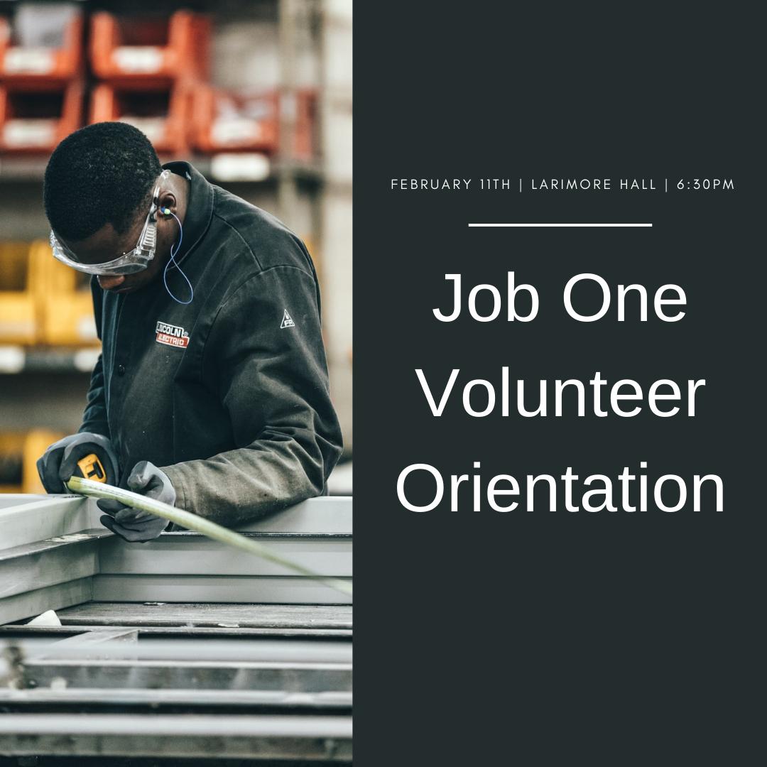 Job One Volunteer Orientation