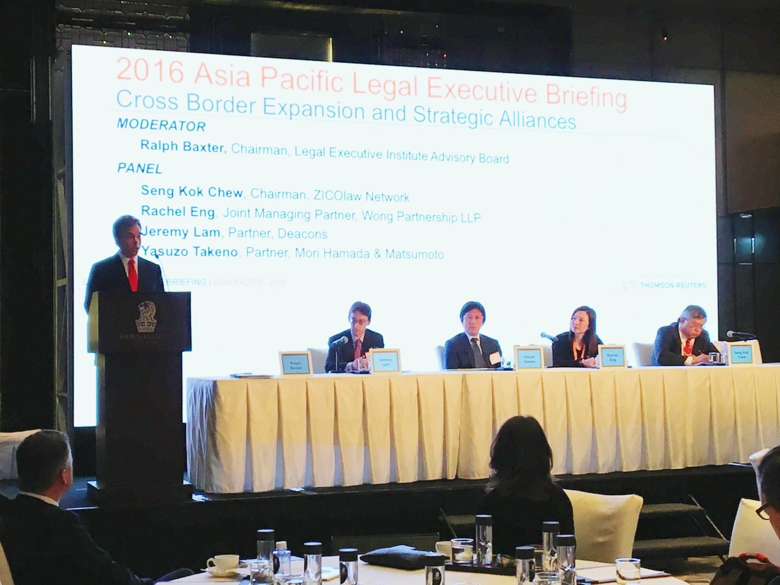 Asia Pacific Legal Executive Briefing 2016: Firms Look to Extend Across the Region