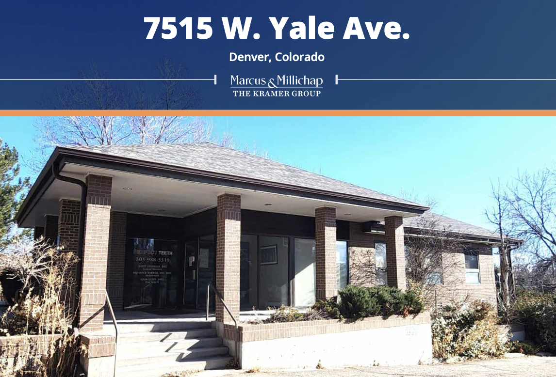 7515 W. Yale Avenue Denver, CO $1,200,000 SF: 7,736 SF PSF: $155.12/SF Dental Owner/User View Offering Memorandum
