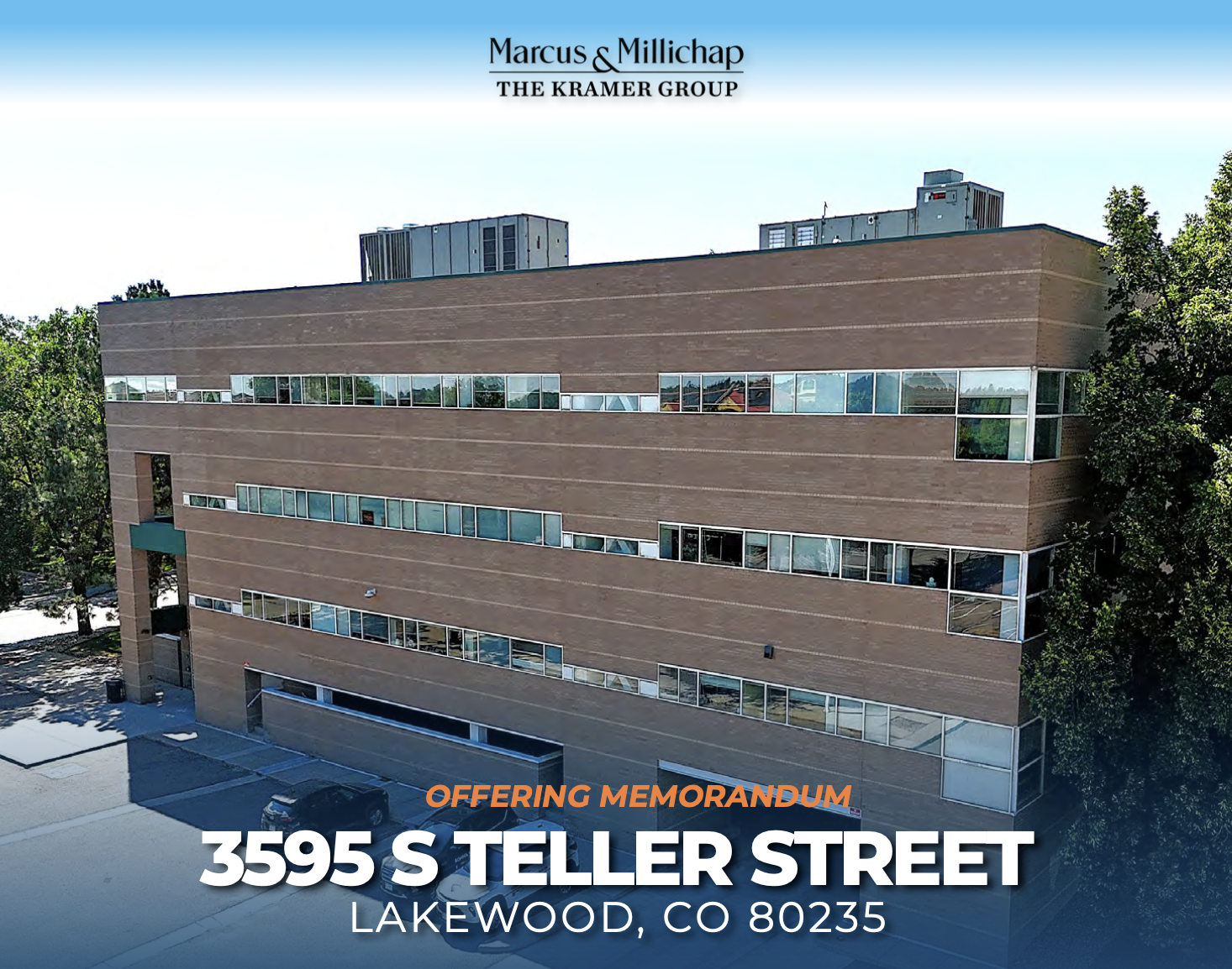 3595 South Teller Street Lakewood, CO $2,299,000 28,060 SF ($92.99/SF) 11,288 SF Available Value-Add Office View Offering Memorandum