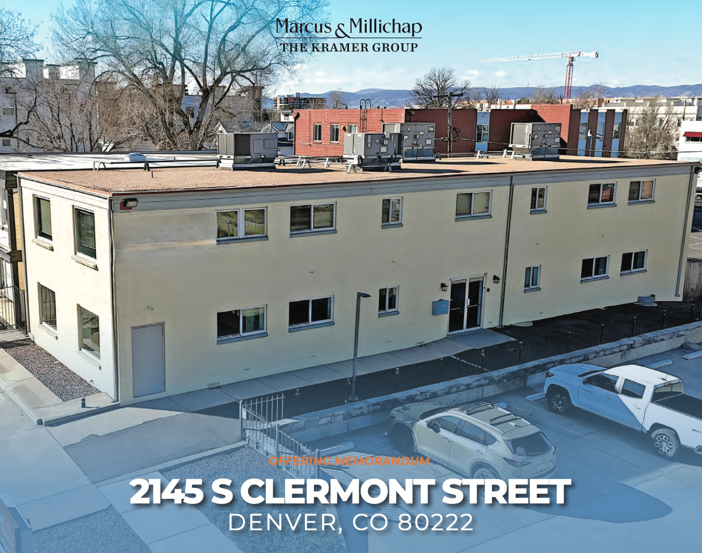   2145 South Clermont Street  Denver, CO  $1,450,000 5,214 SF C-MX-5 Zoning Value-Add Office   View Offering Memorandum  