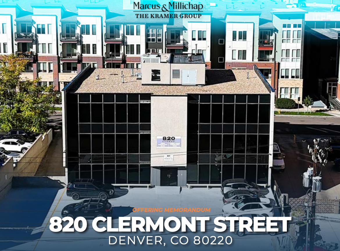   820 Clermont Street  Denver, CO  $2,499,000 14,560 SF G-MX-3 Zoning Value-Add Office   View Offering Memorandum  