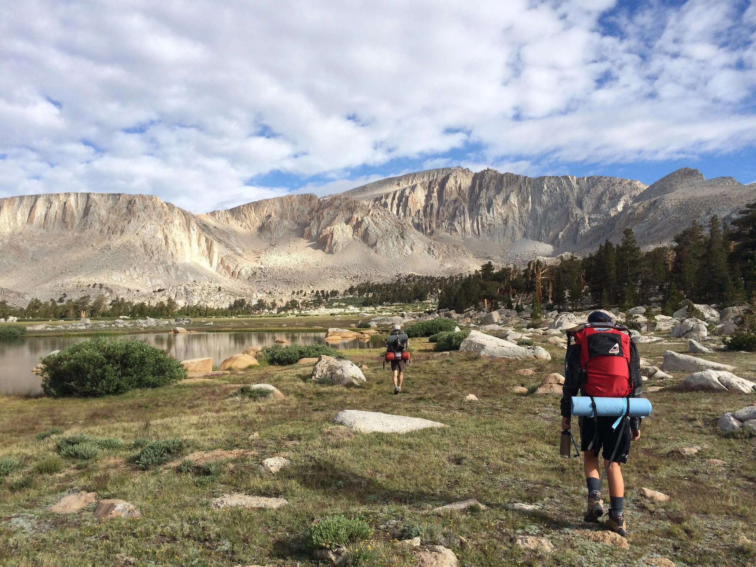 Backpacking up Mount Langley