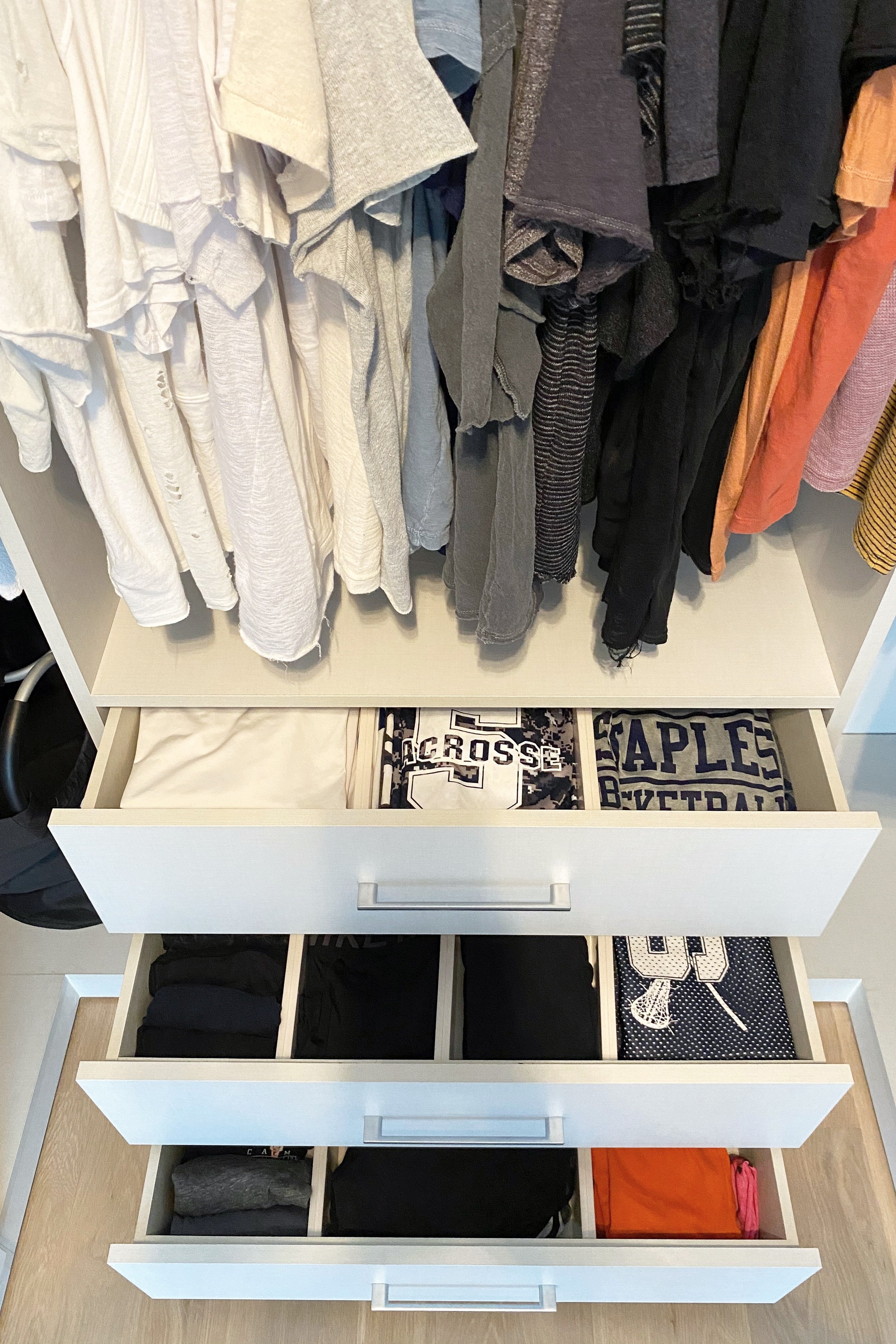 File Fold Clothing in Drawers