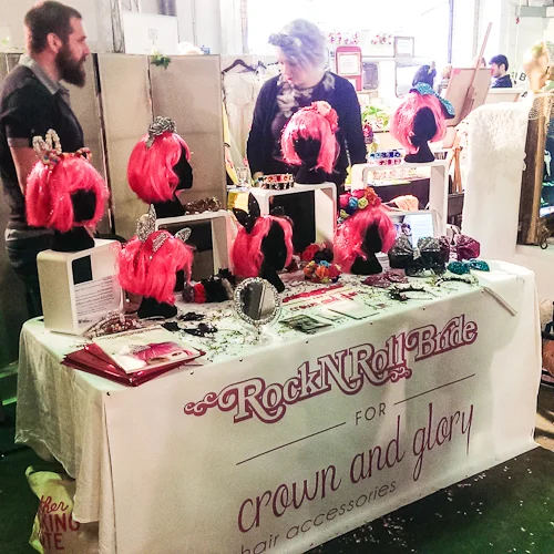 Sophie & Gareth of Crown and Glory . Check out their sparkle head pieces!