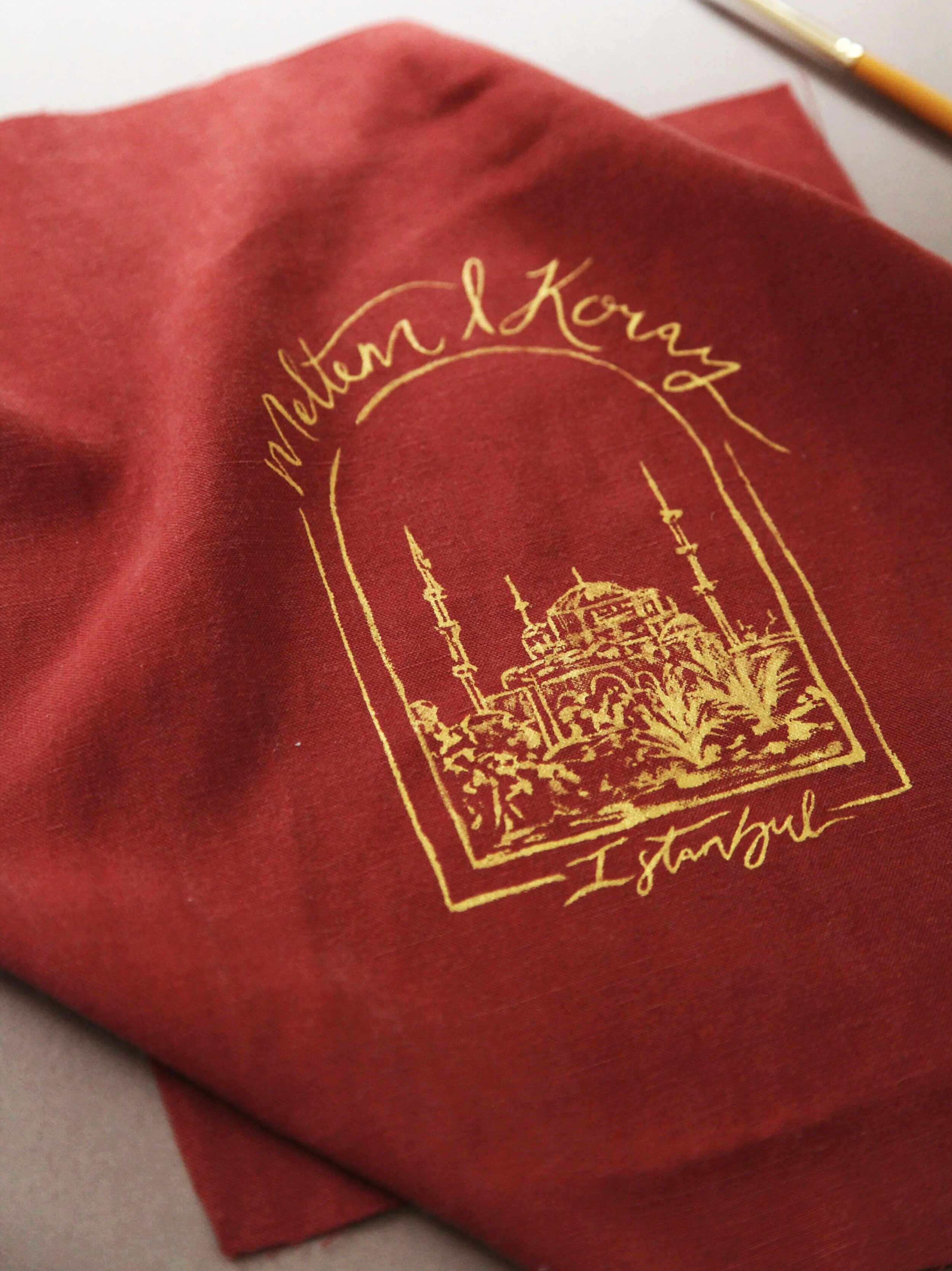 hand painted handkerchief Istanbul turkey.jpg