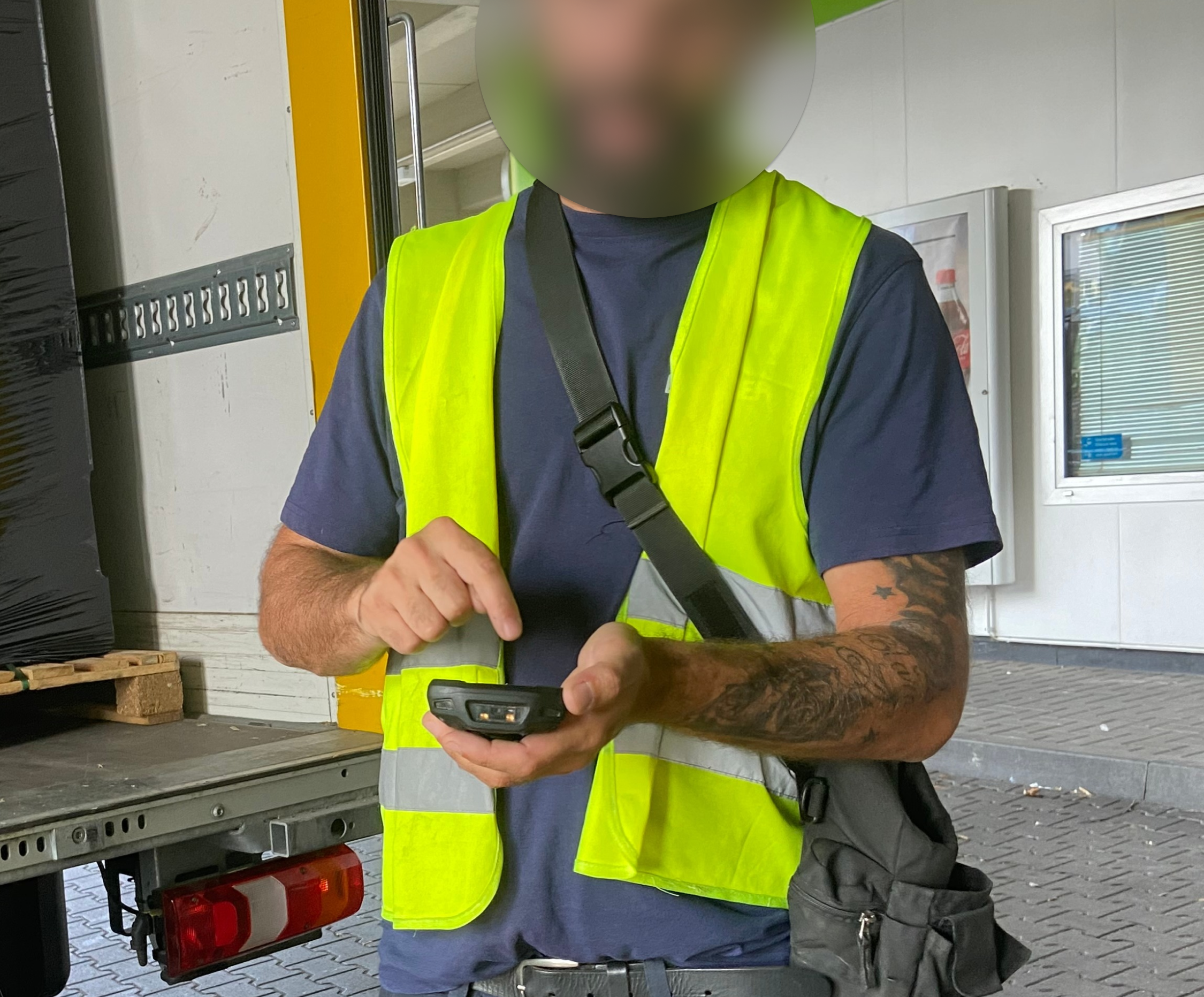 Drivers would have a list of orders on a handheld device provided by the company 