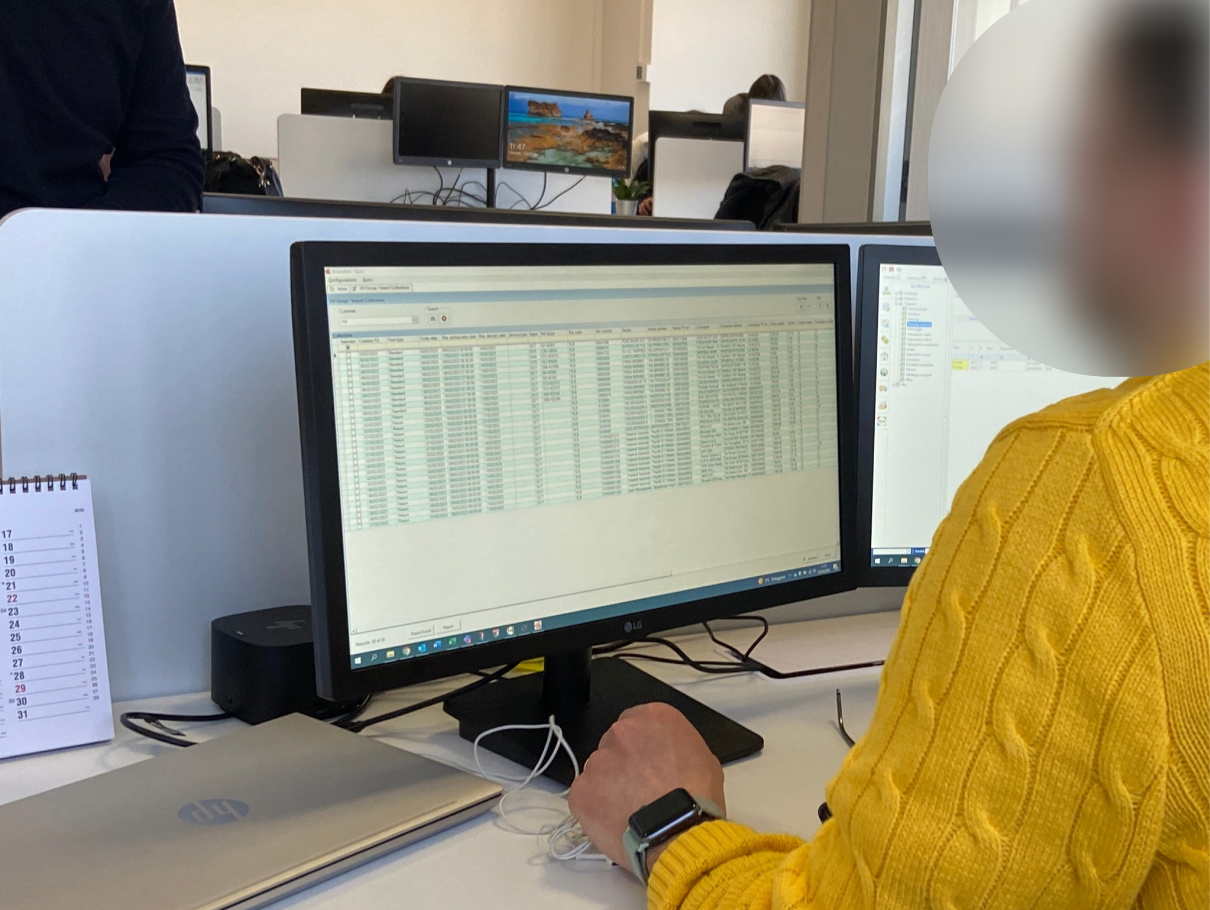 Fleet center team uses a FMS system to track and dispatch orders