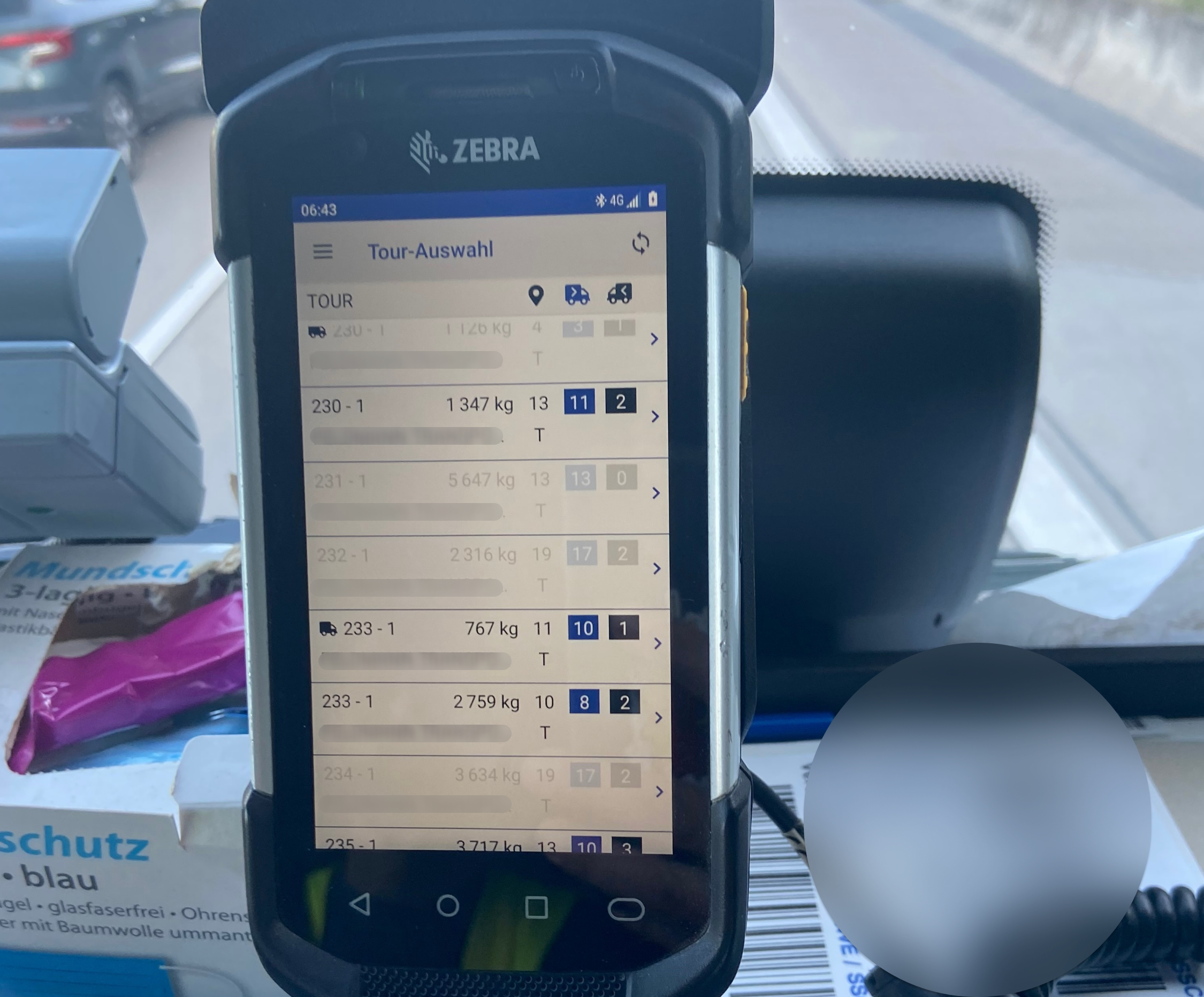 The handheld device a would provide overview of the tours, and also provide navigation