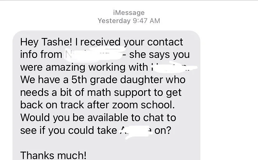 Referrals are my most favored way to gain new clients. I give you&rsquo;ll such transparent content because I don&rsquo;t want you to have to think twice about anything! Sign up using the link in bio!!

 #middleschool #tutoring #readingtutor #math #s