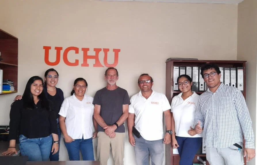    Our Co-Founder Phillip Baker with part of Team Pizca in Peru   