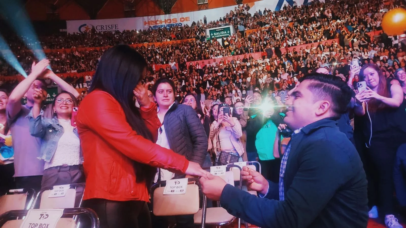    Anderson Rocks His Engagement    Hats off to Anderson for pulling off an epic engagement at a concert! That's how you make a memory! Congrats! 🎉🎸 