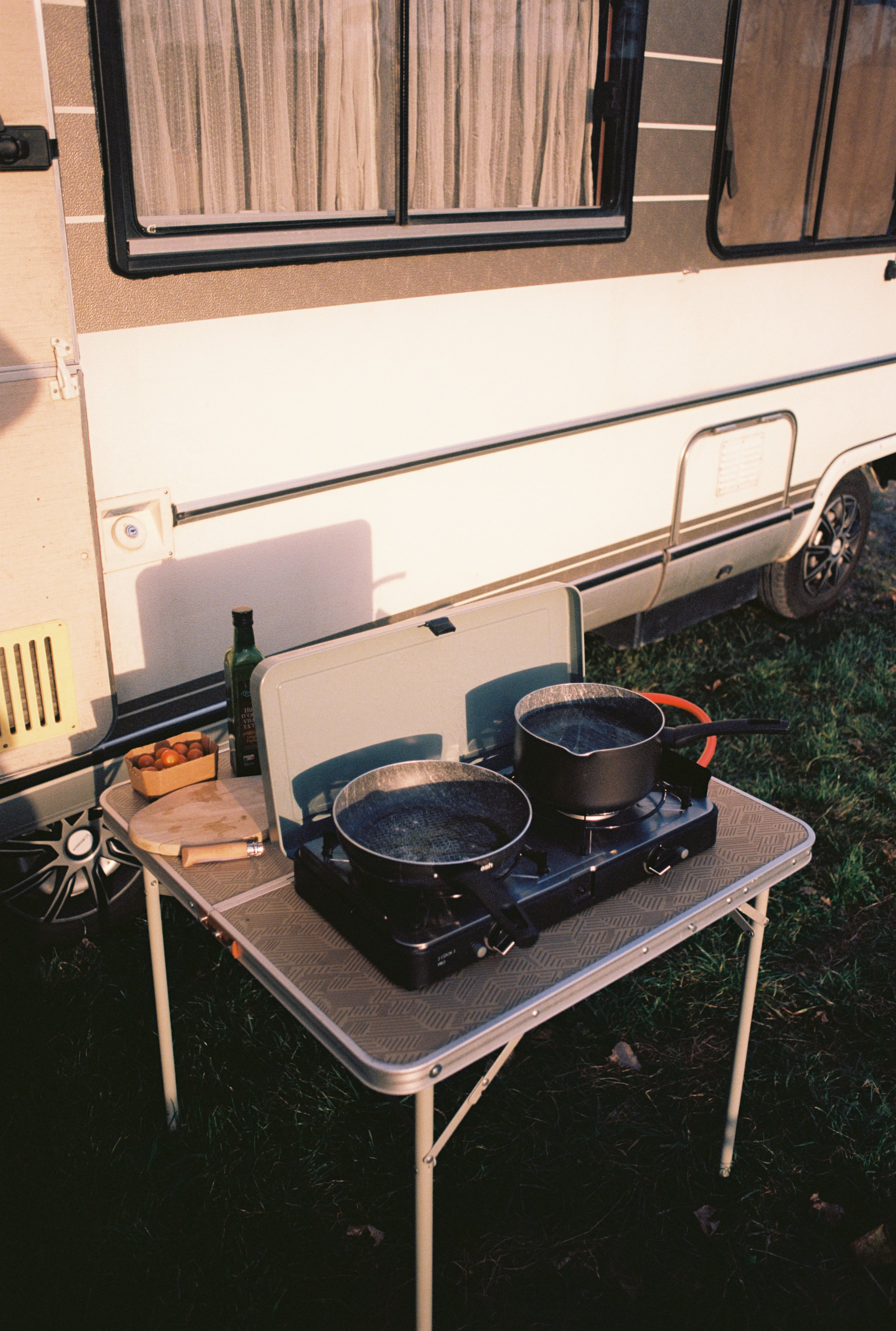 Cooking Outdoor - film photography