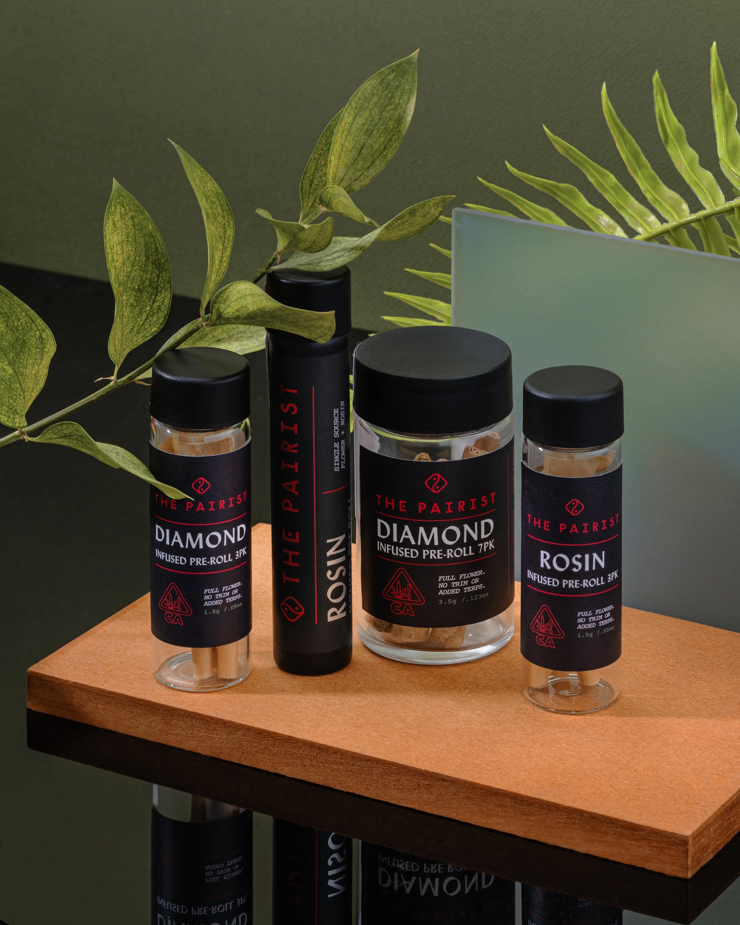 diamond infused rosin pre-roll near me fire high potency california from the pairist award winning pre-rolls