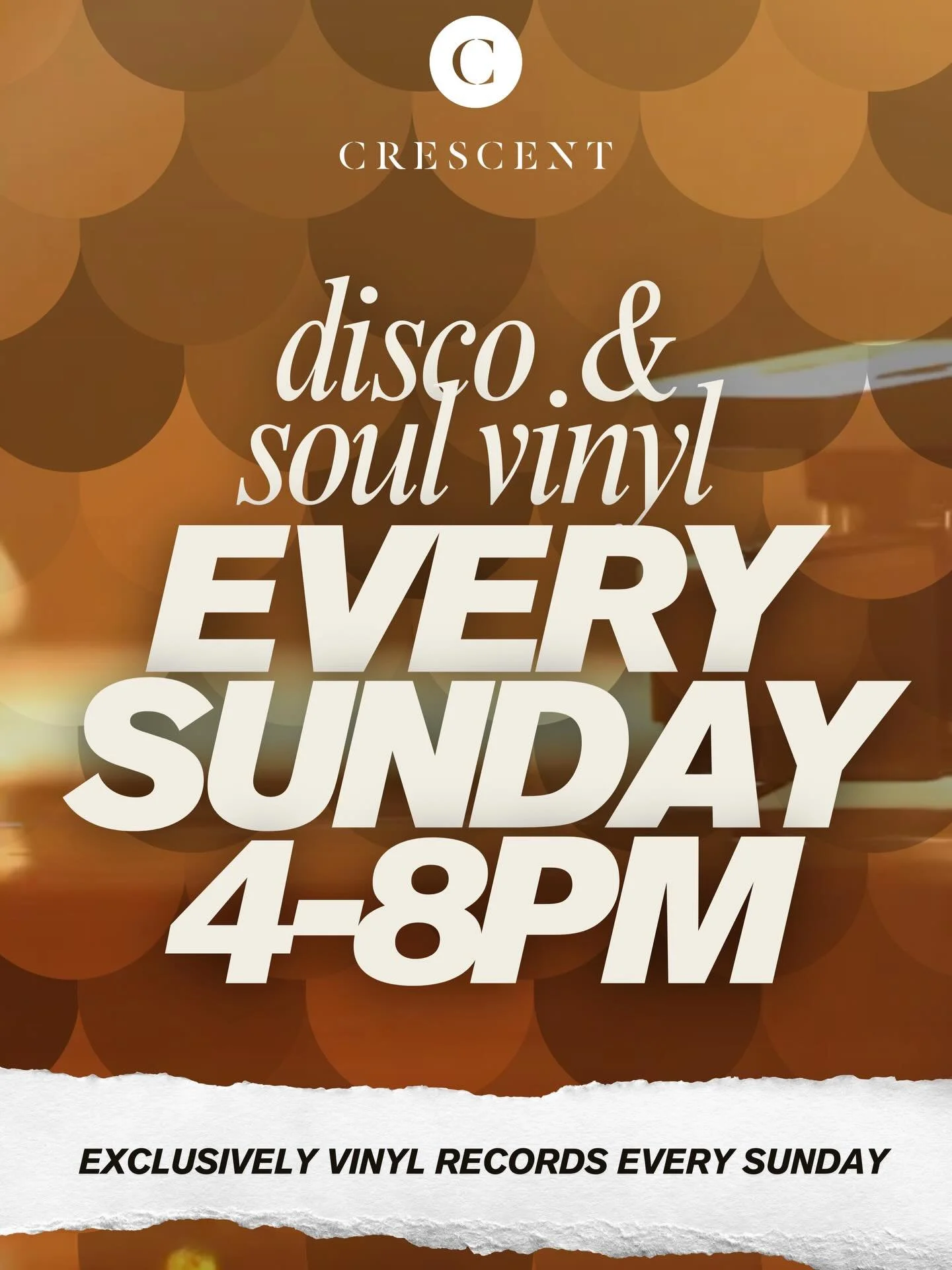 This Bank Holiday Sunday we&rsquo;re turning up the groove at The Crescent 🎶

Join us for Soul Sundays from 4&ndash;8pm, where our resident DJ Ellis will be spinning nothing but vinyl 💿 Digging deep into crates of soul, funk and feel-good classics 