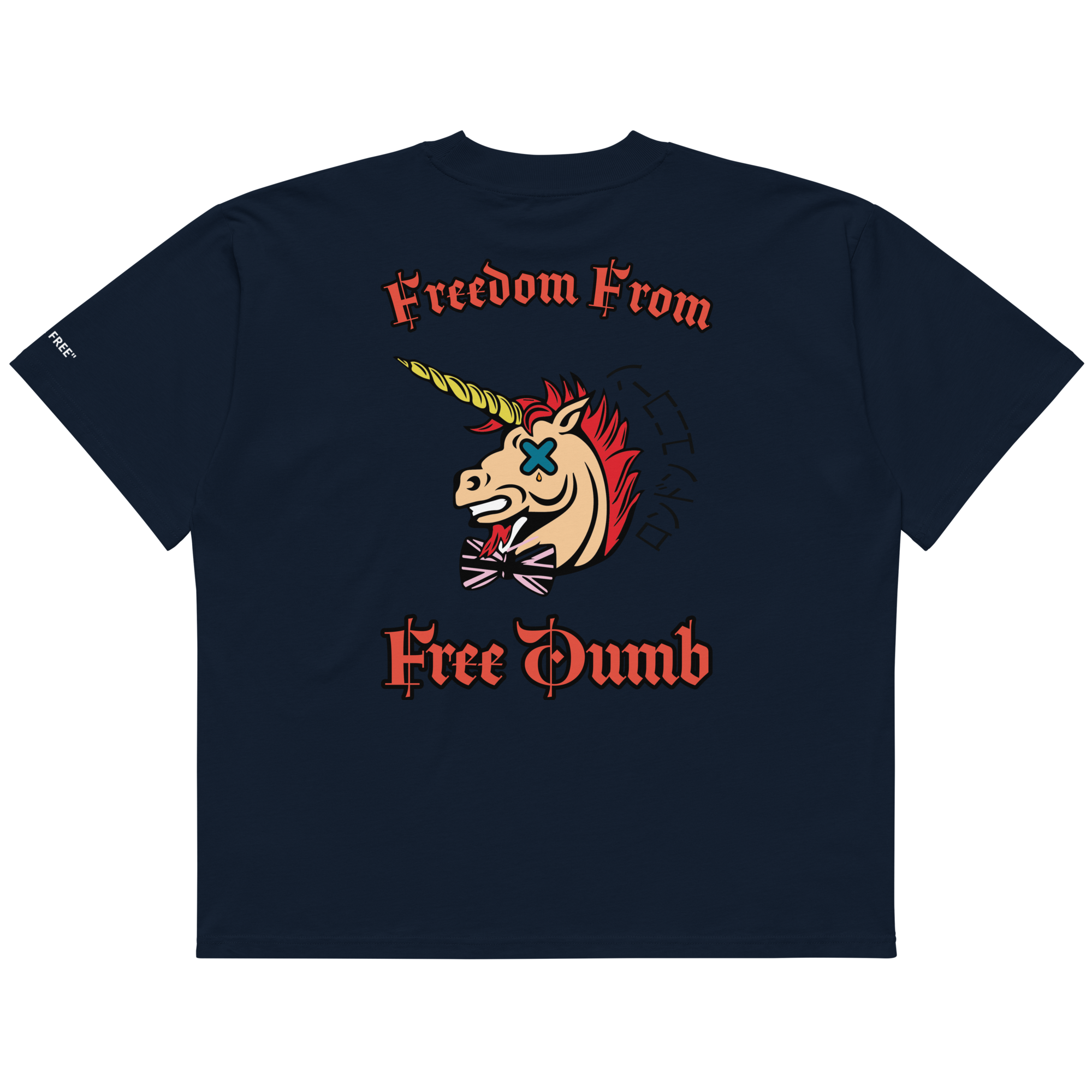 unisex-organic-oversized-high-neck-blaster-2.0-t-shirt-french-navy-back-6a0a2344b00a9.png