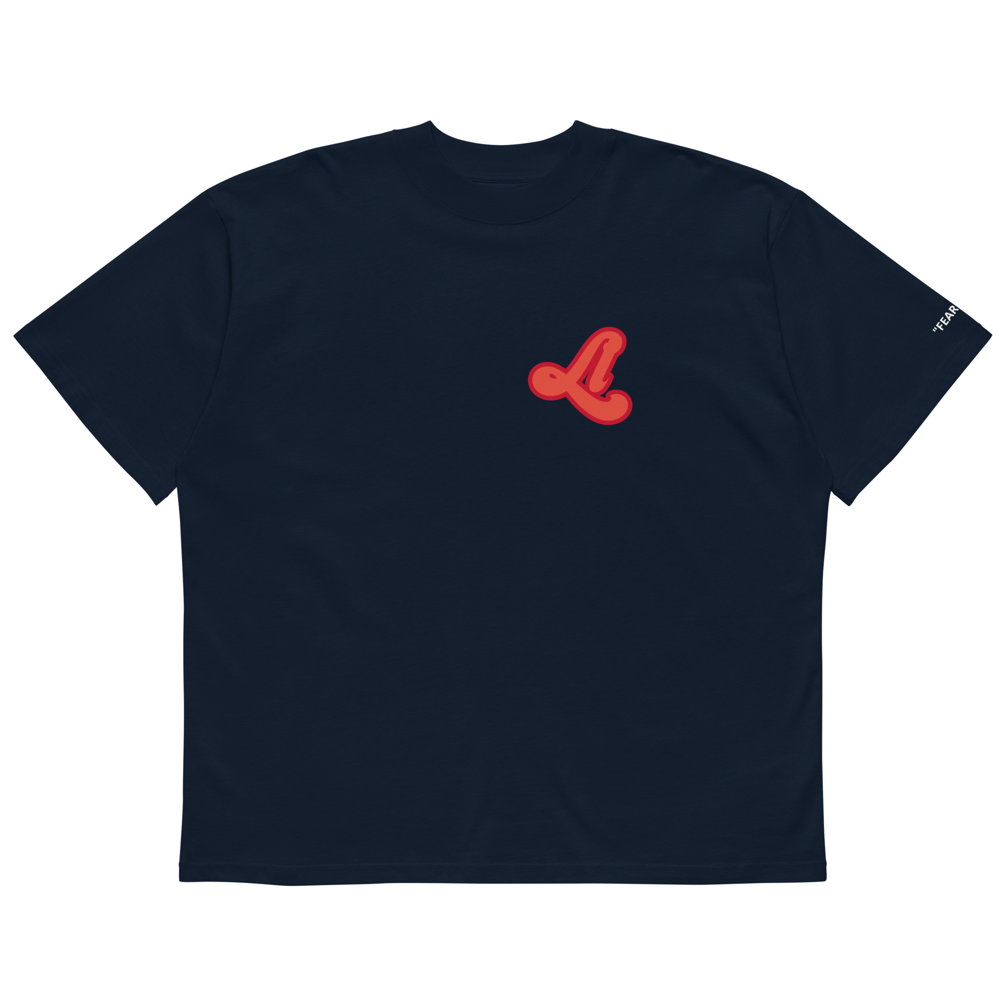 unisex-organic-oversized-high-neck-blaster-2.0-t-shirt-french-navy-front-6a0a2344b25f0.png