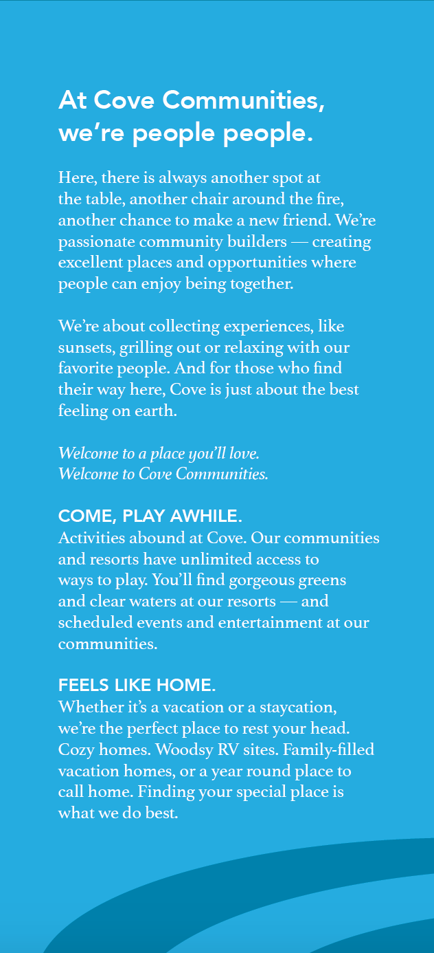 Cove Communities Brochure — Al Thompson