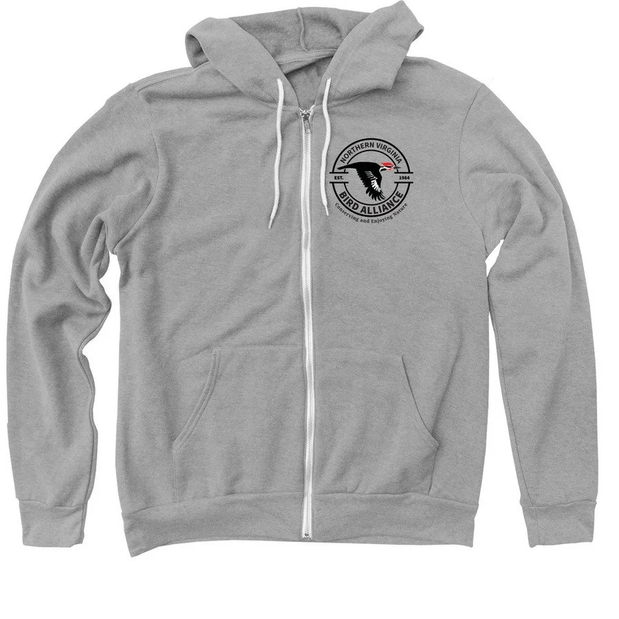 NVBA logo hooded zipper sweatshirt